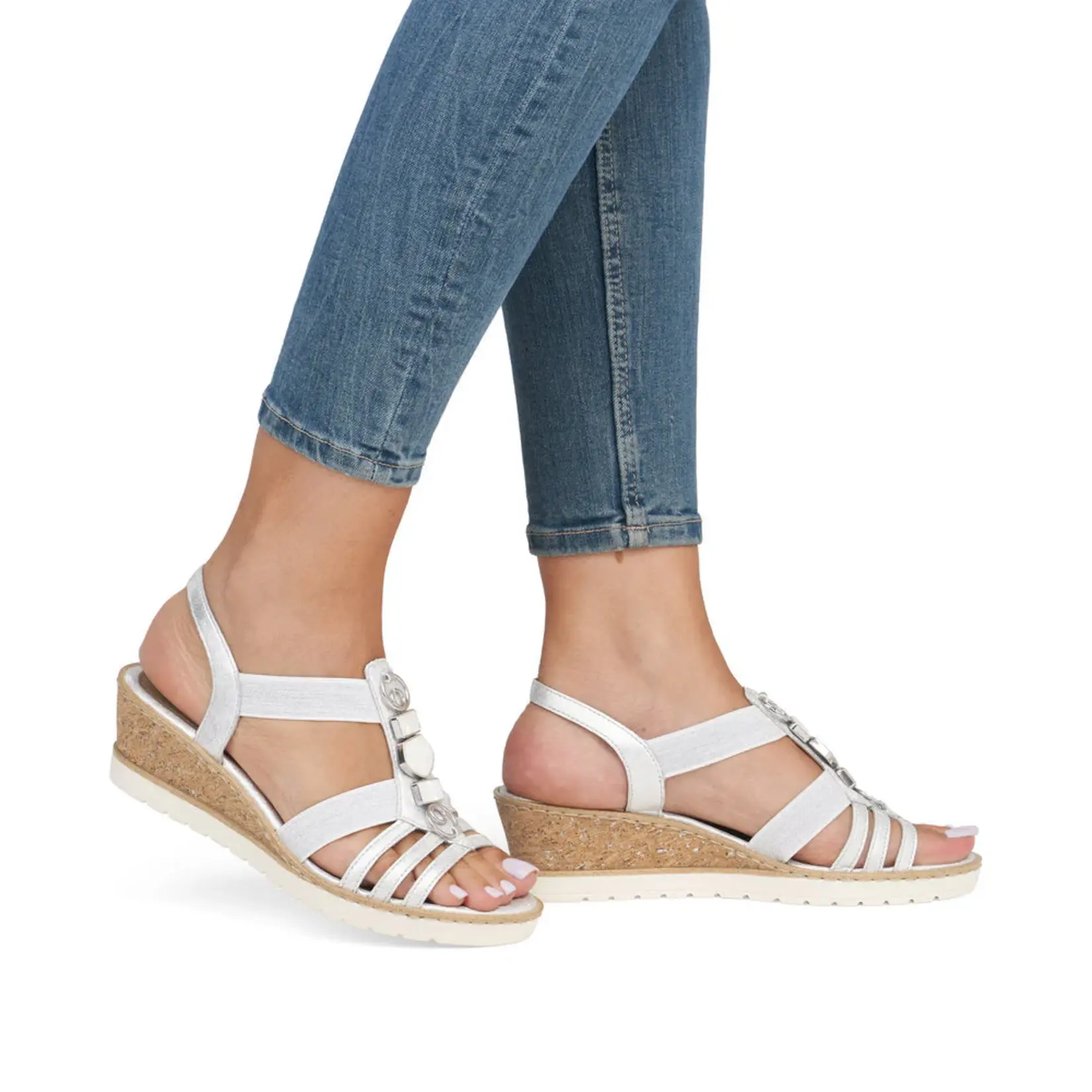REMONTE R6264-92 Wedge Sandal (Strappy)
