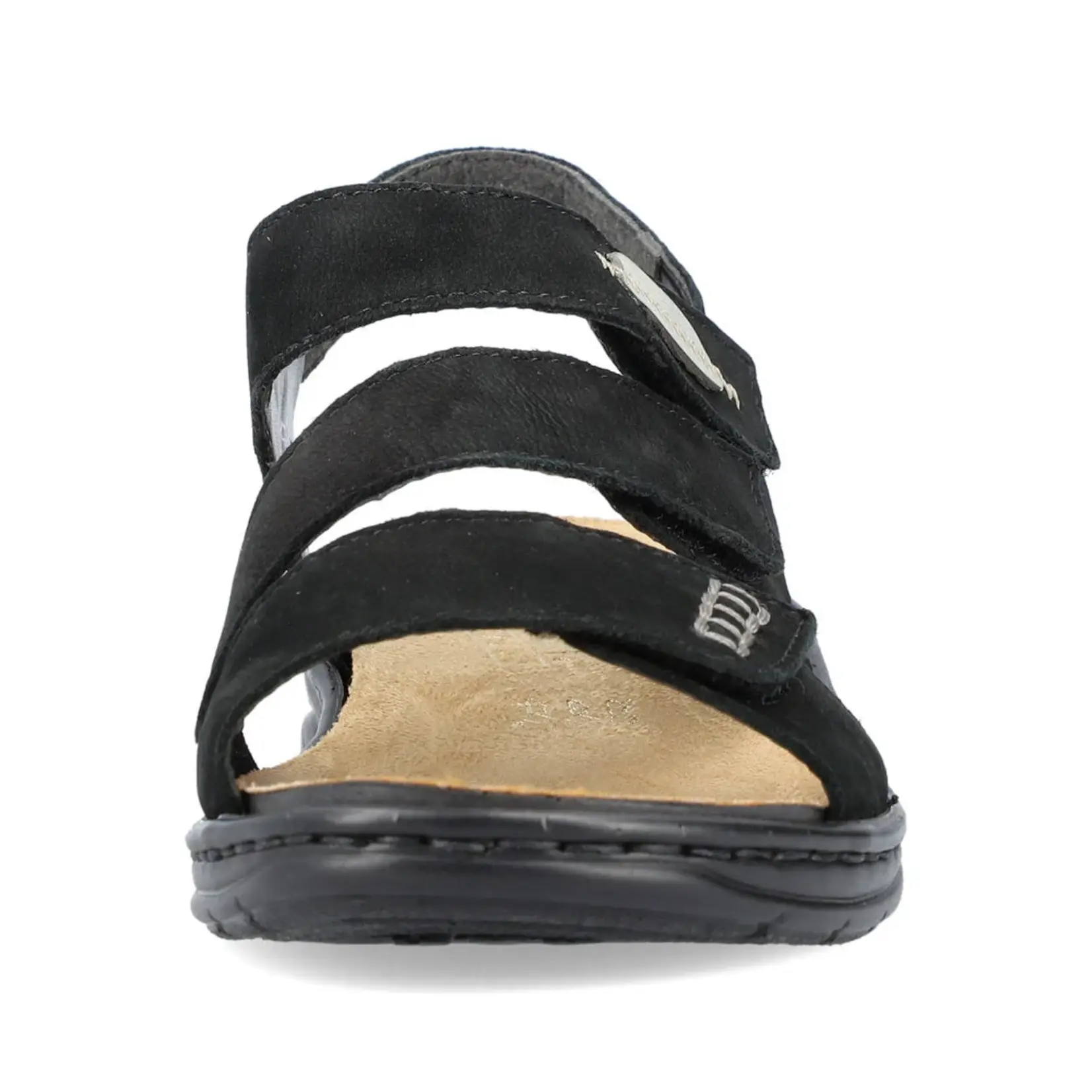 Rieker RIEKER 64573-00 Women's Velcro Back Strap Sandal