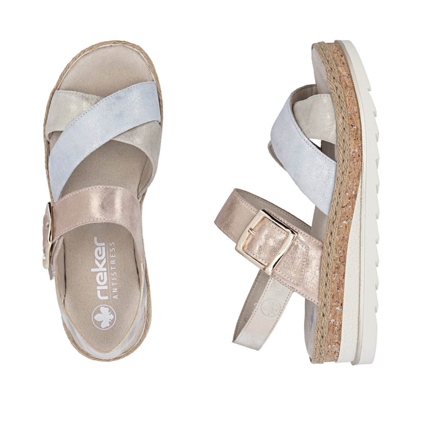 Rieker RIEKER V7951-90 Women's Back-Strap Sandal