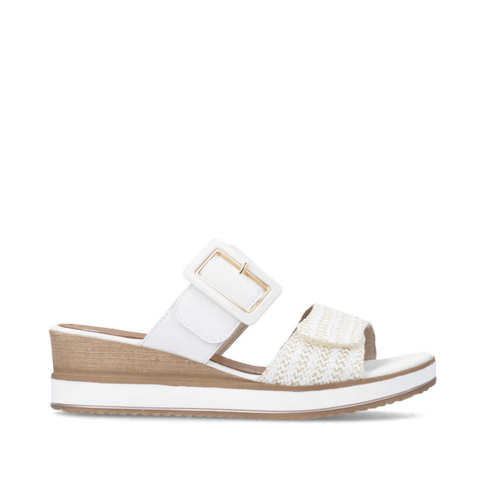 Remonte REMONTE D6463-80  Women's Wedge Slide (Big Buckle)