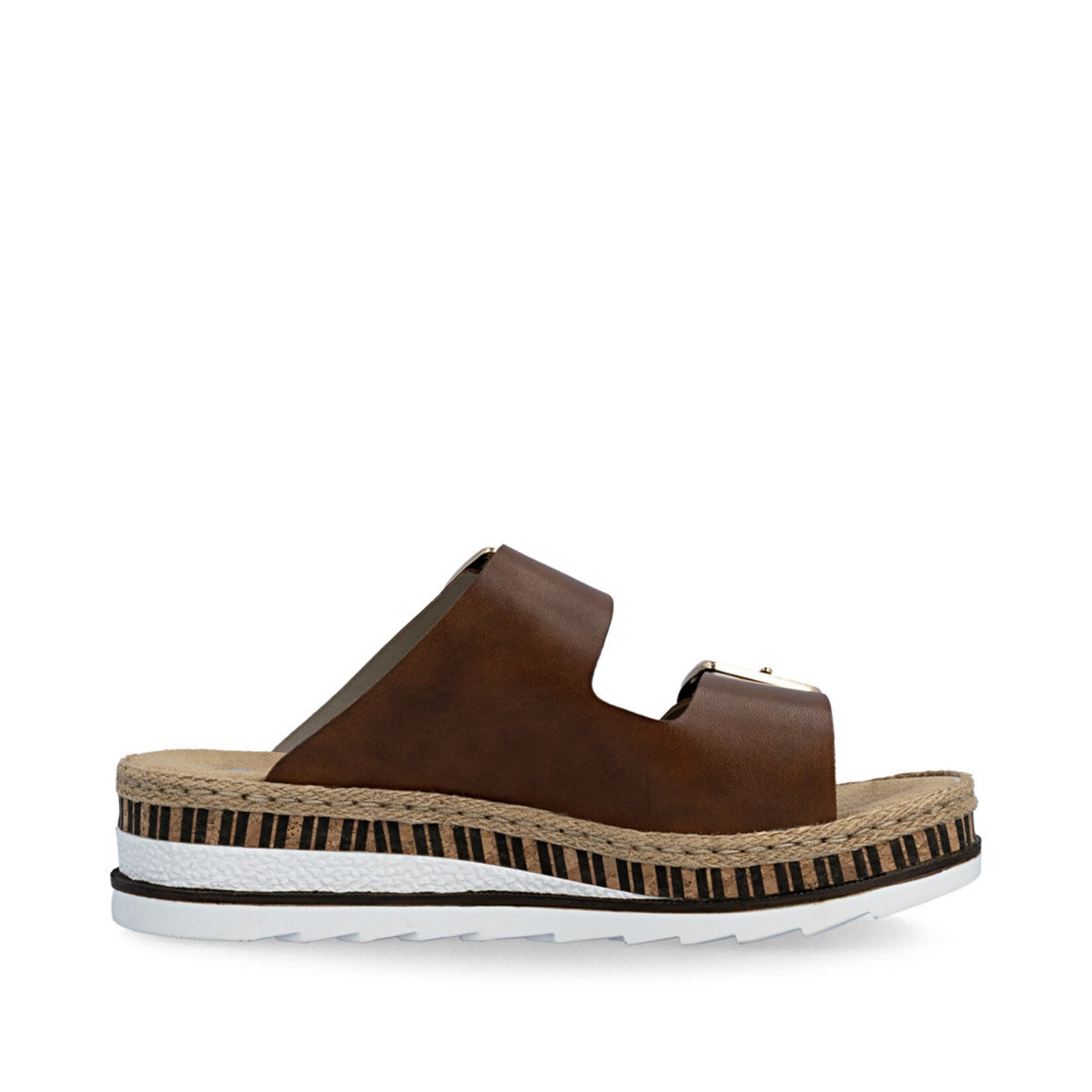 Rieker RIEKER V7955-24 Women's Slide Velcro-Buckle