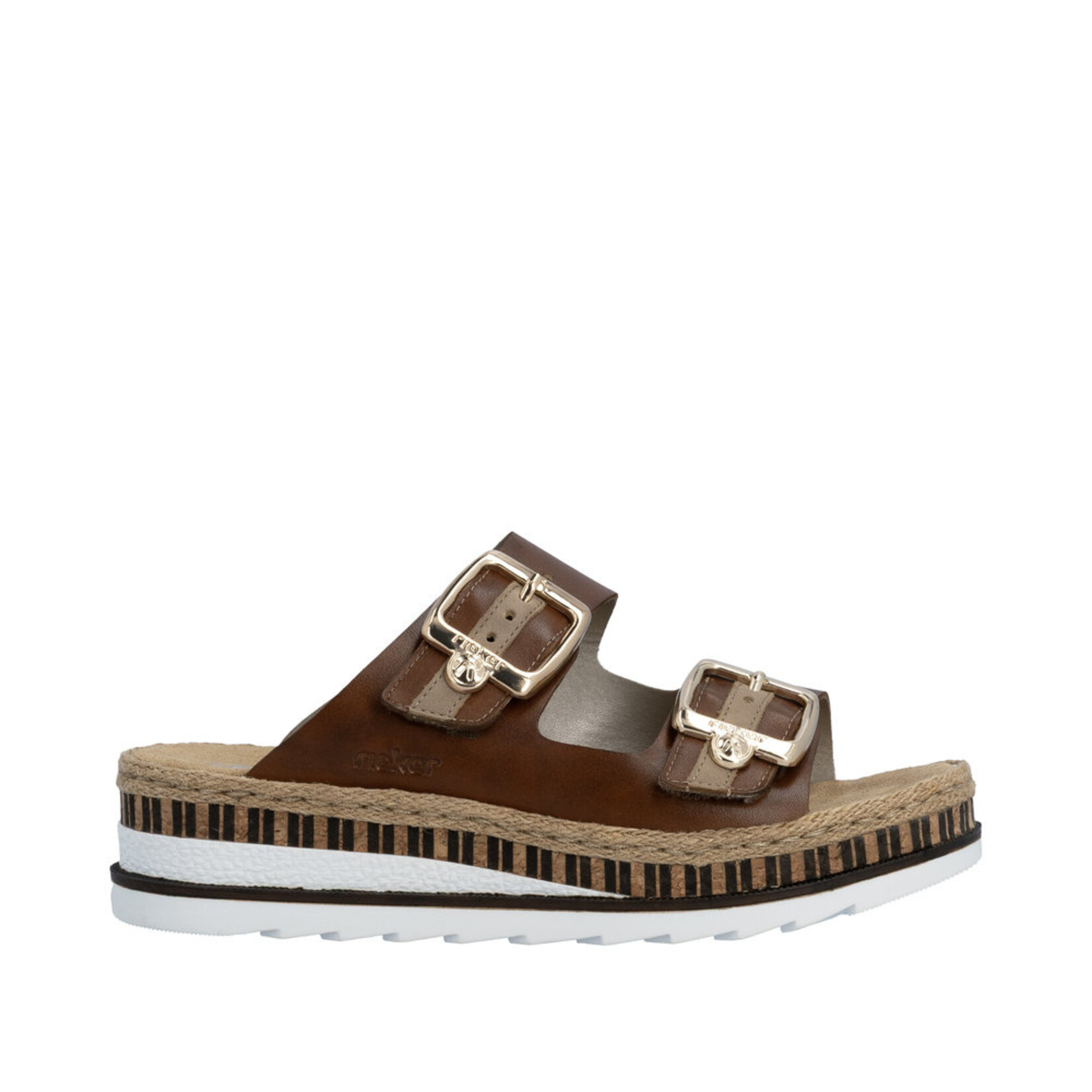 Rieker RIEKER V7955-24 Women's Slide Velcro-Buckle