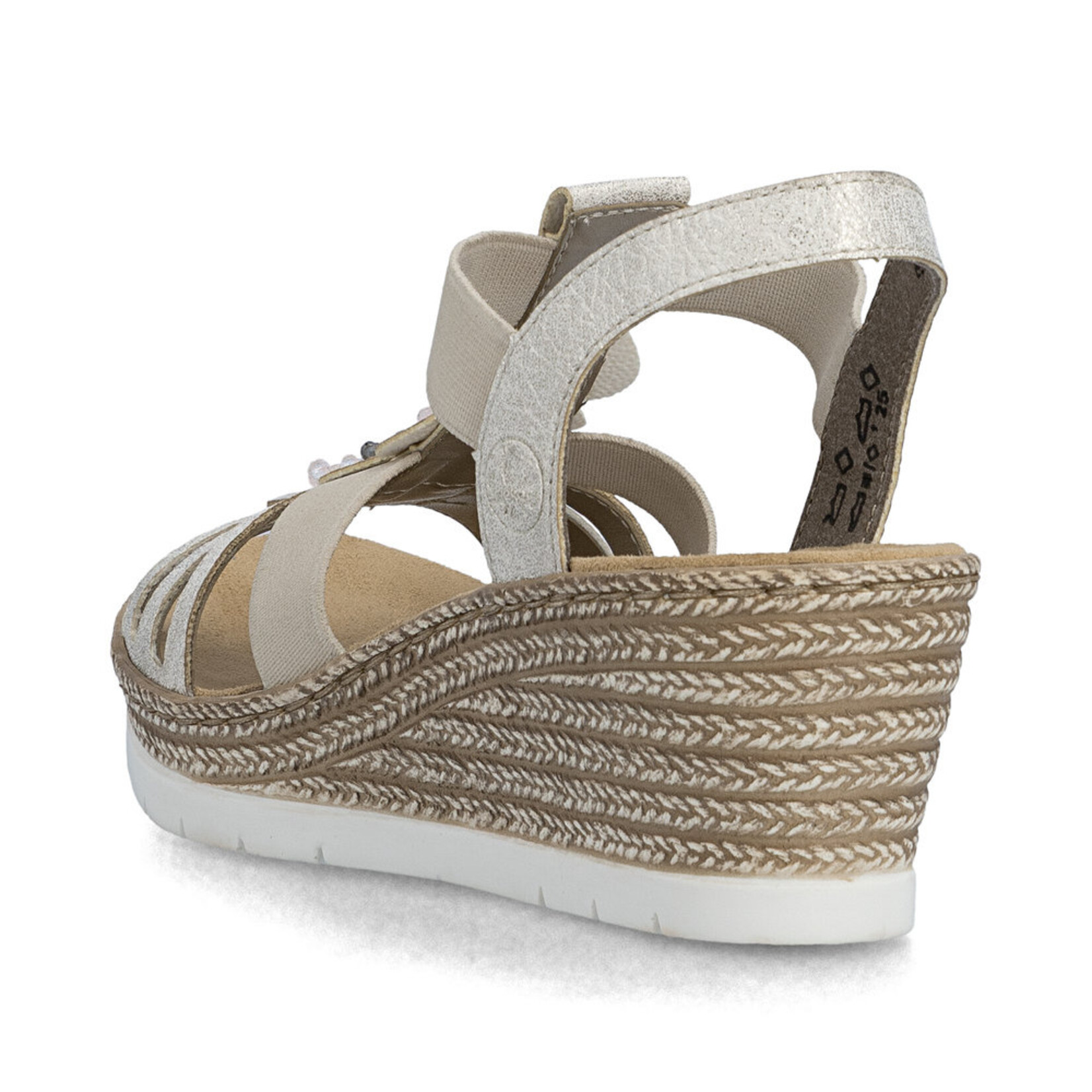 Rieker RIEKER 619B2-60 Women's Wedge Sandal (Beads)