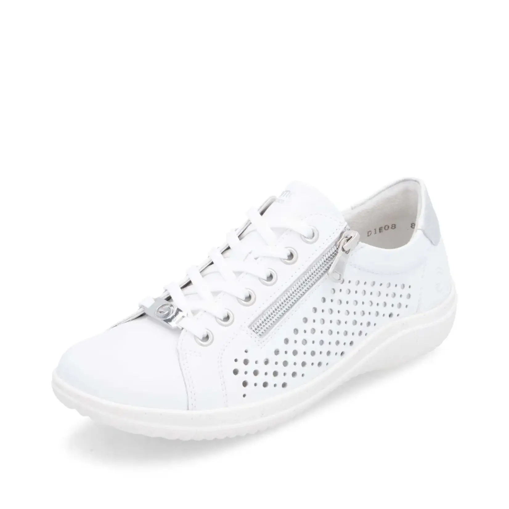 Rieker REMONTE D1E08-80 Women's Lace Sneaker (Cut-Outs)