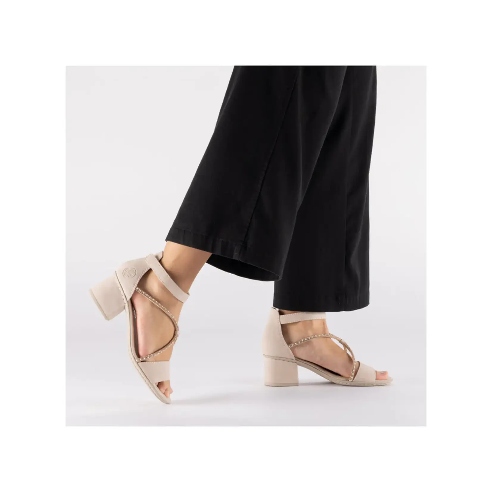 Rieker RIEKER 64654-31 Women's Strappy Heeled Sandal