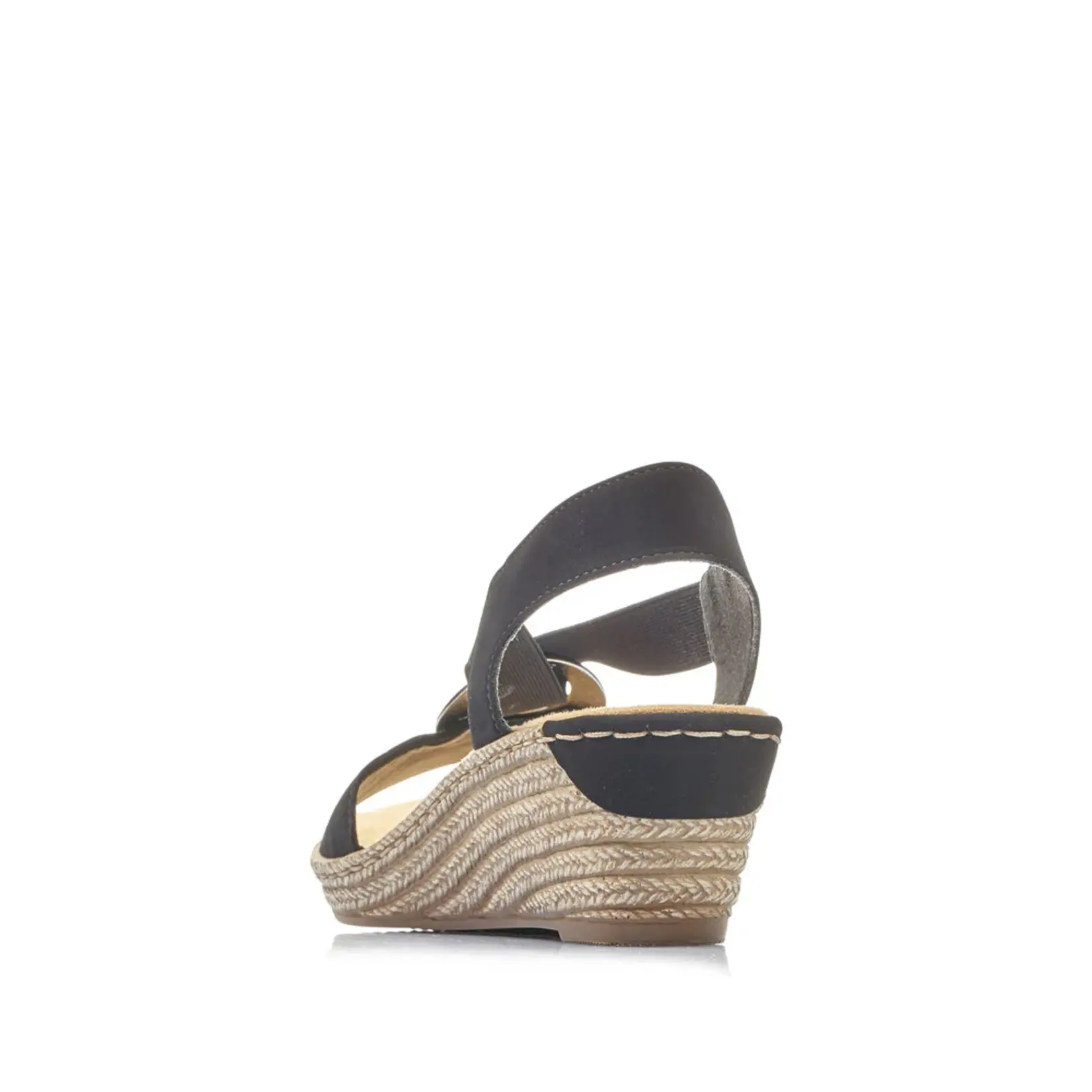 RIEKER 624H6-00 Wedge Sandal (Coin)