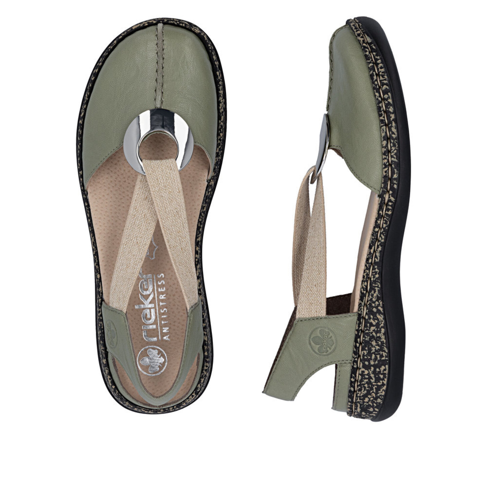 Rieker RIEKER 46361-52 Women's Daisy Sling (Coin)