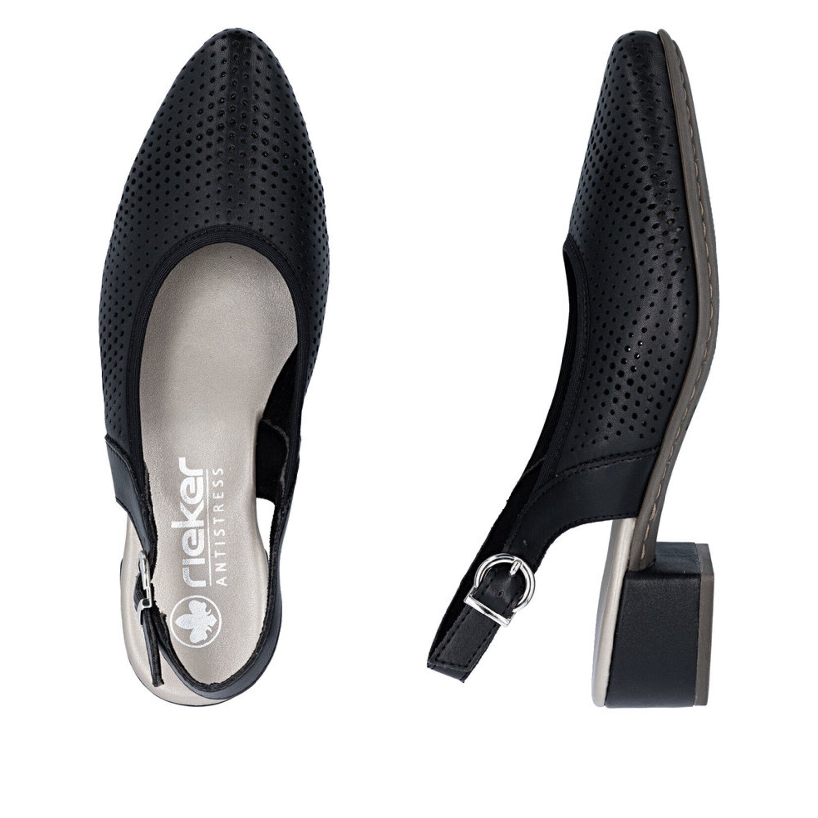 Rieker RIEKER 47066-00 Women's Low-Heel Slingback
