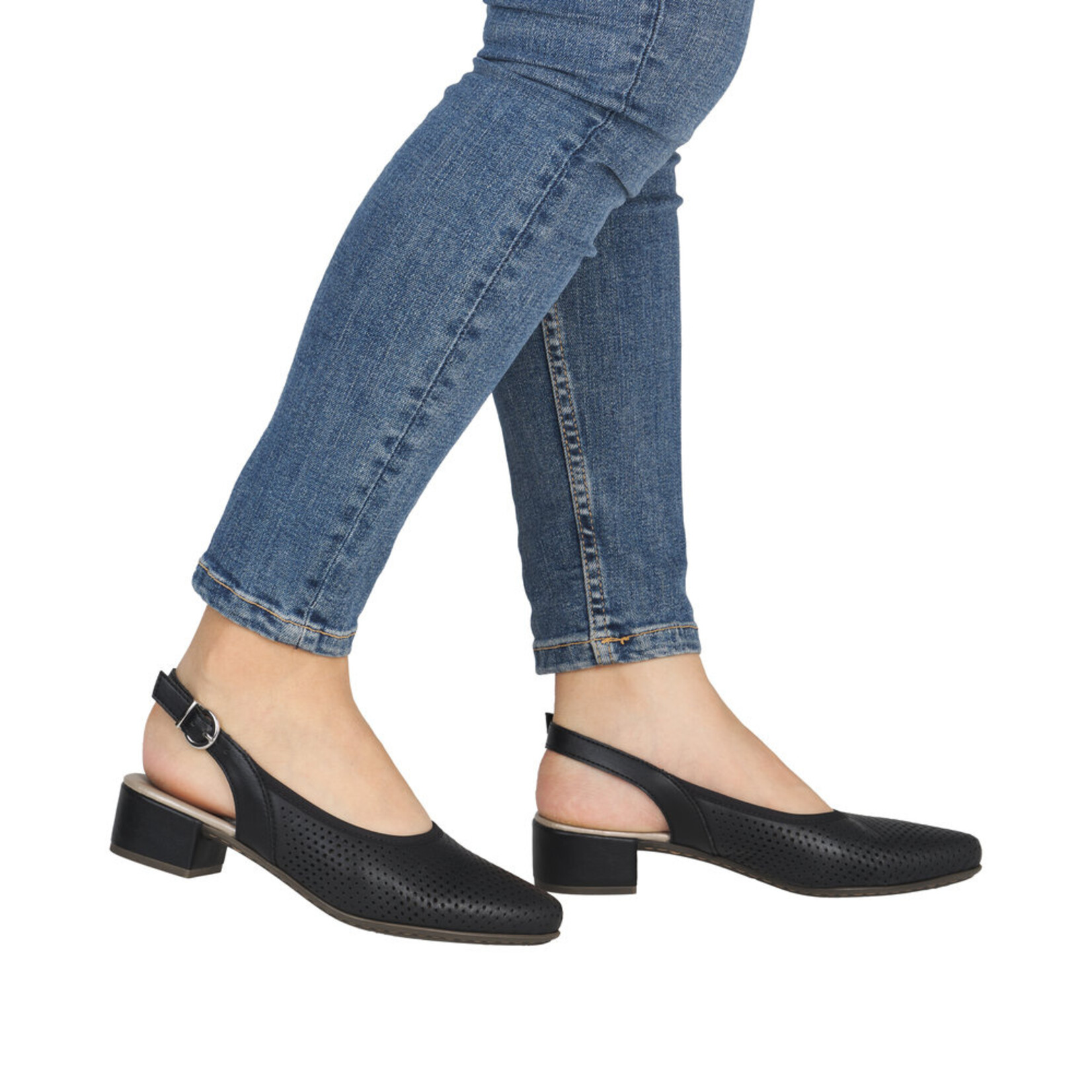 Rieker RIEKER 47066-00 Women's Low-Heel Slingback