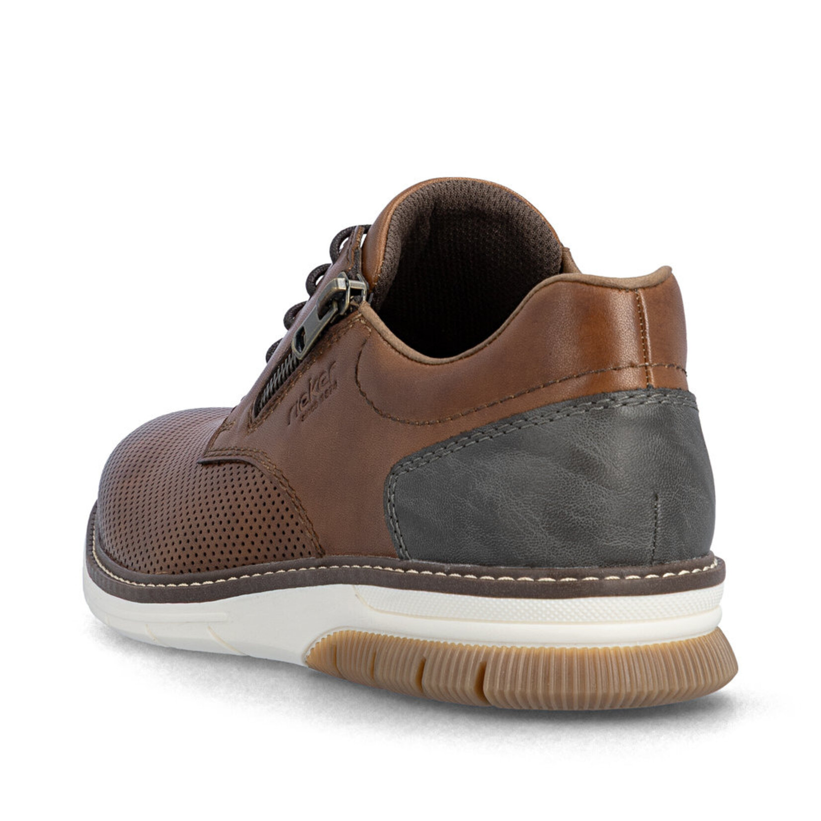 Rieker RIEKER 14412-24 Men's Lace Casual (Side Zip)