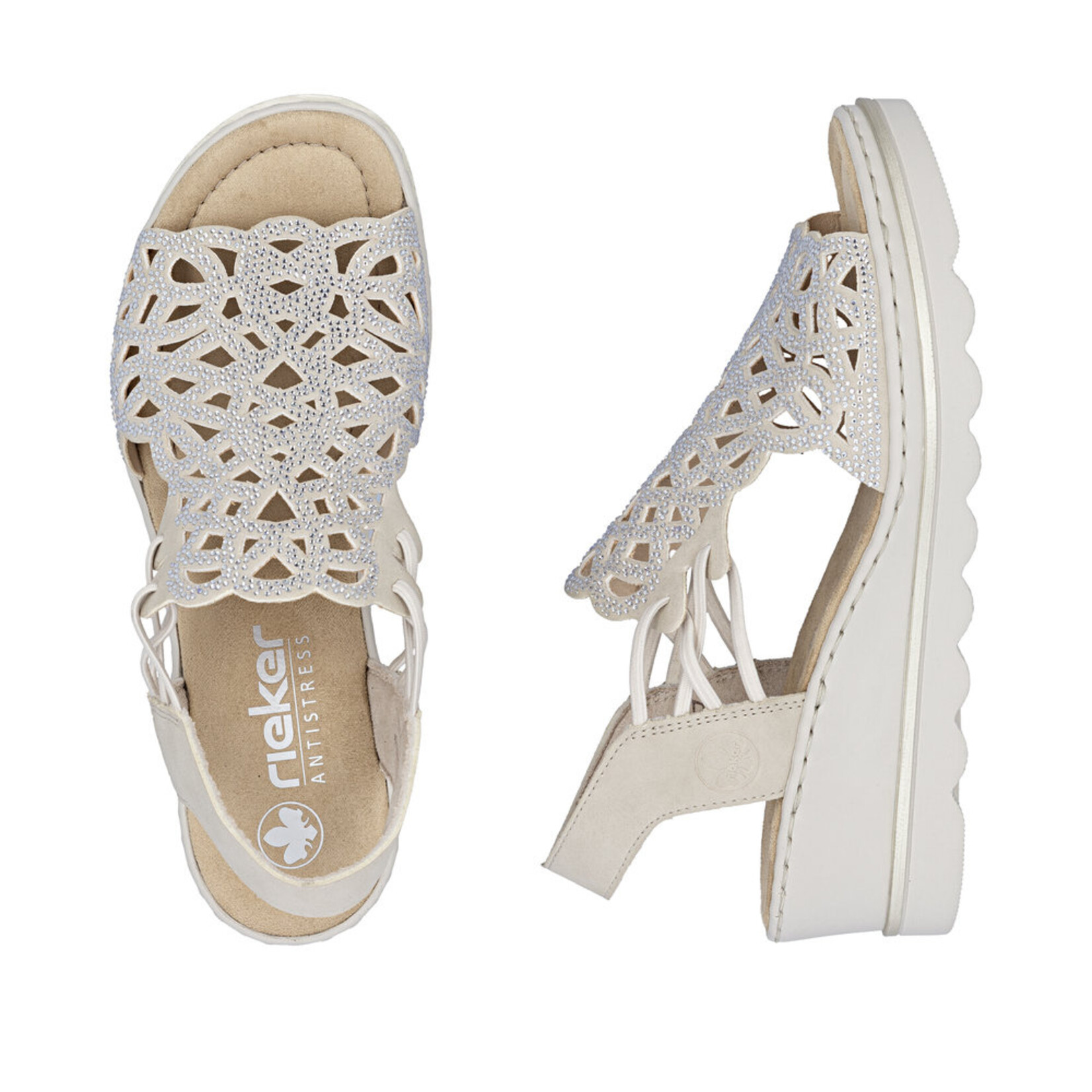 Rieker RIEKER 67465-62 Women's Wedge (Cut-Outs)