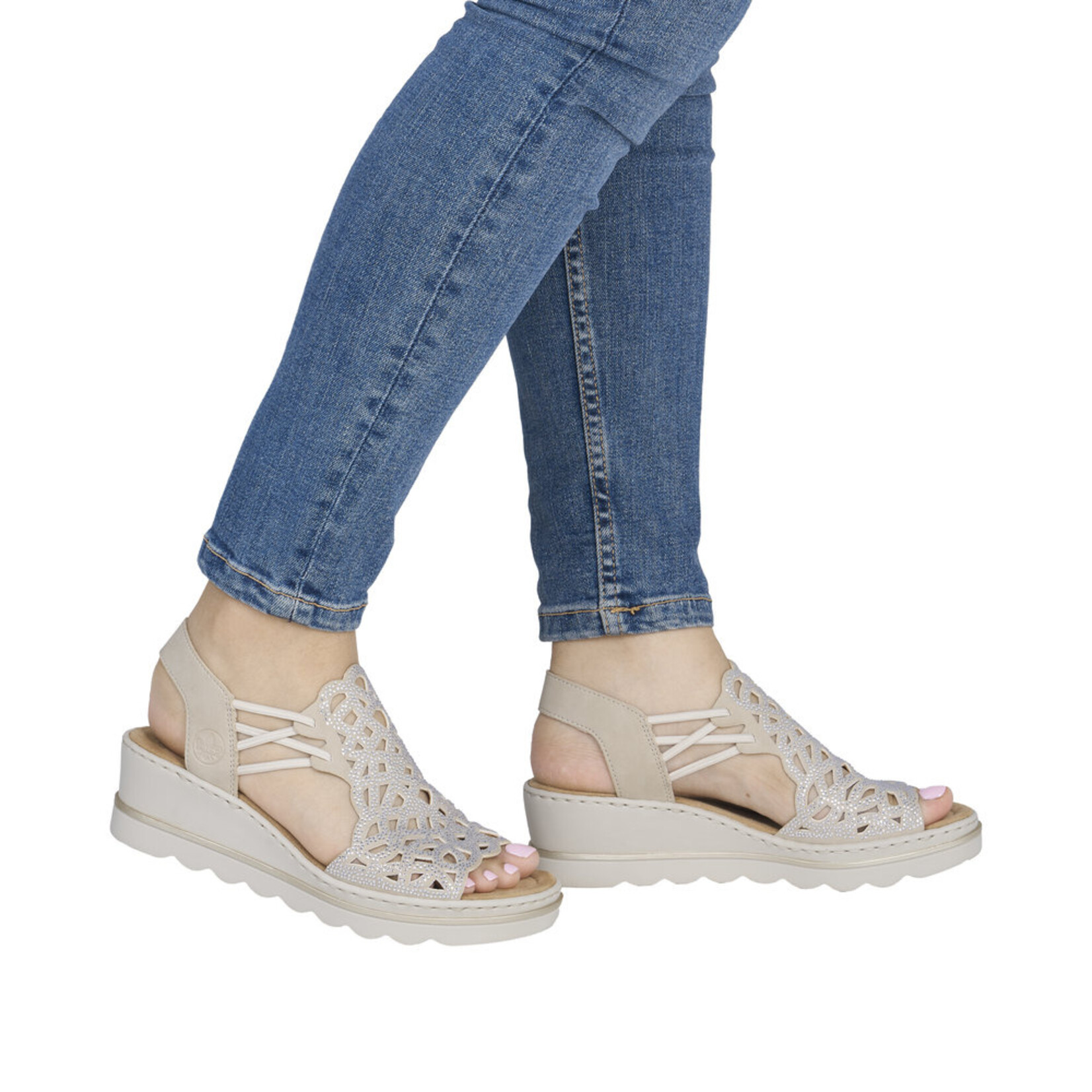 Rieker RIEKER 67465-62 Women's Wedge (Cut-Outs)