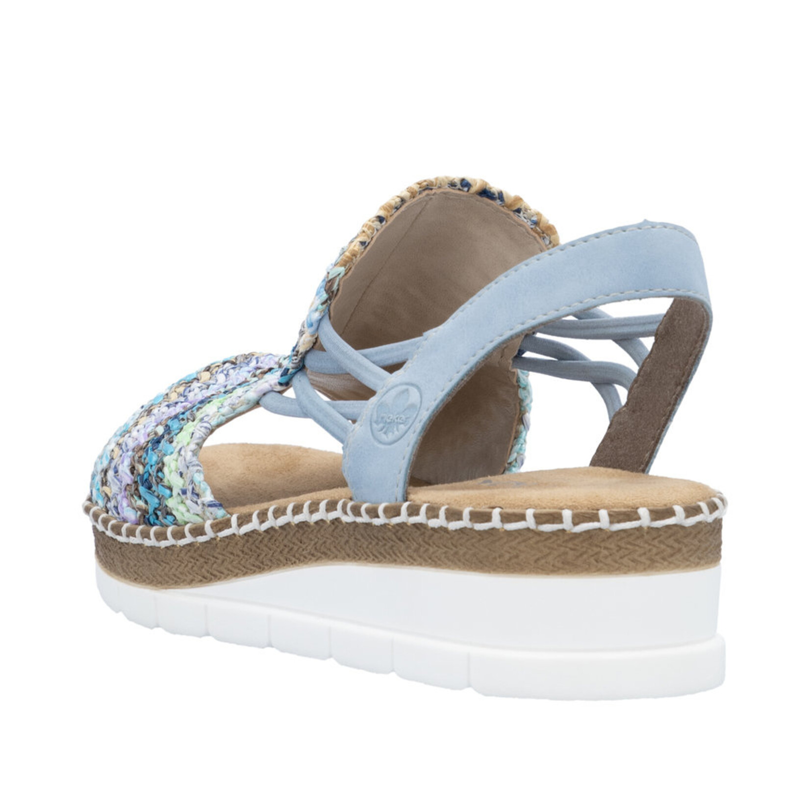 Rieker RIEKER V1241-91 Women's Wrapped Sandal (Woven)