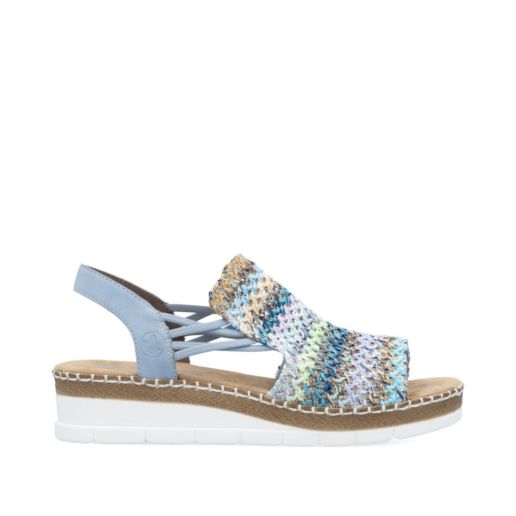 Rieker RIEKER V1241-91 Women's Wrapped Sandal (Woven)