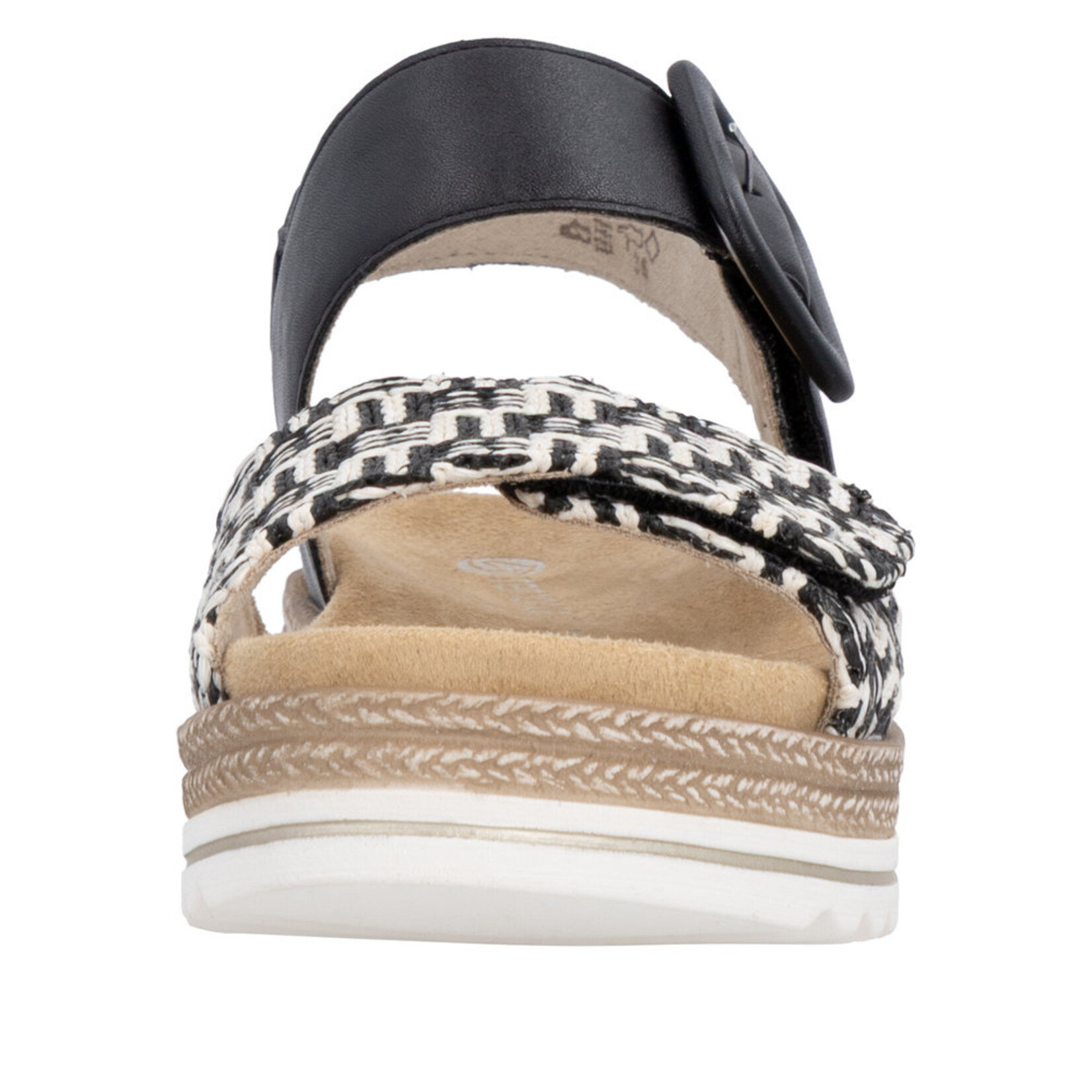 Remonte REMONTE D0Q62-03 Women's Chunk Sole Sandal (Big Buckle)