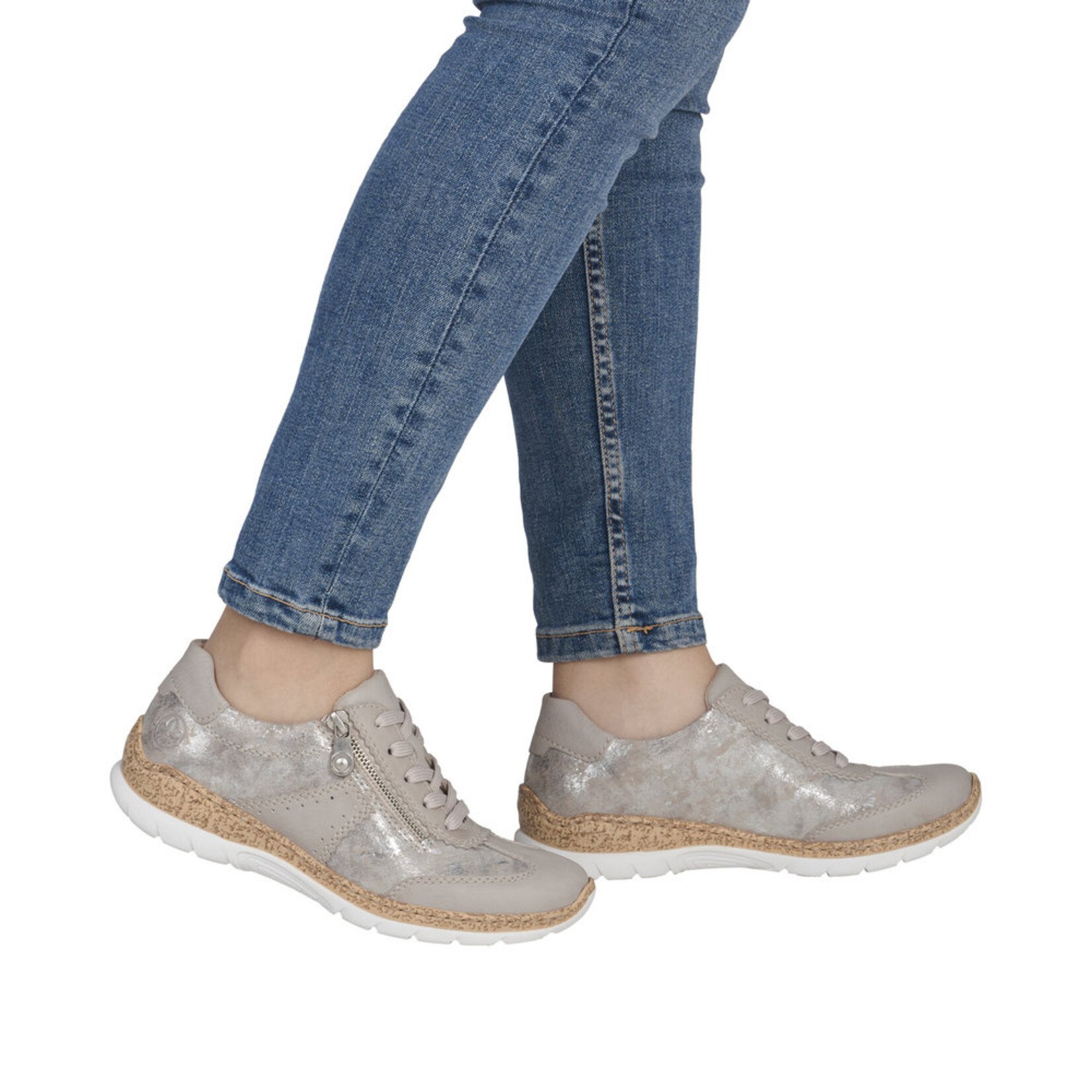 Rieker RIEKER N4221-90 Women's Sporty Slip On (Side Zip)