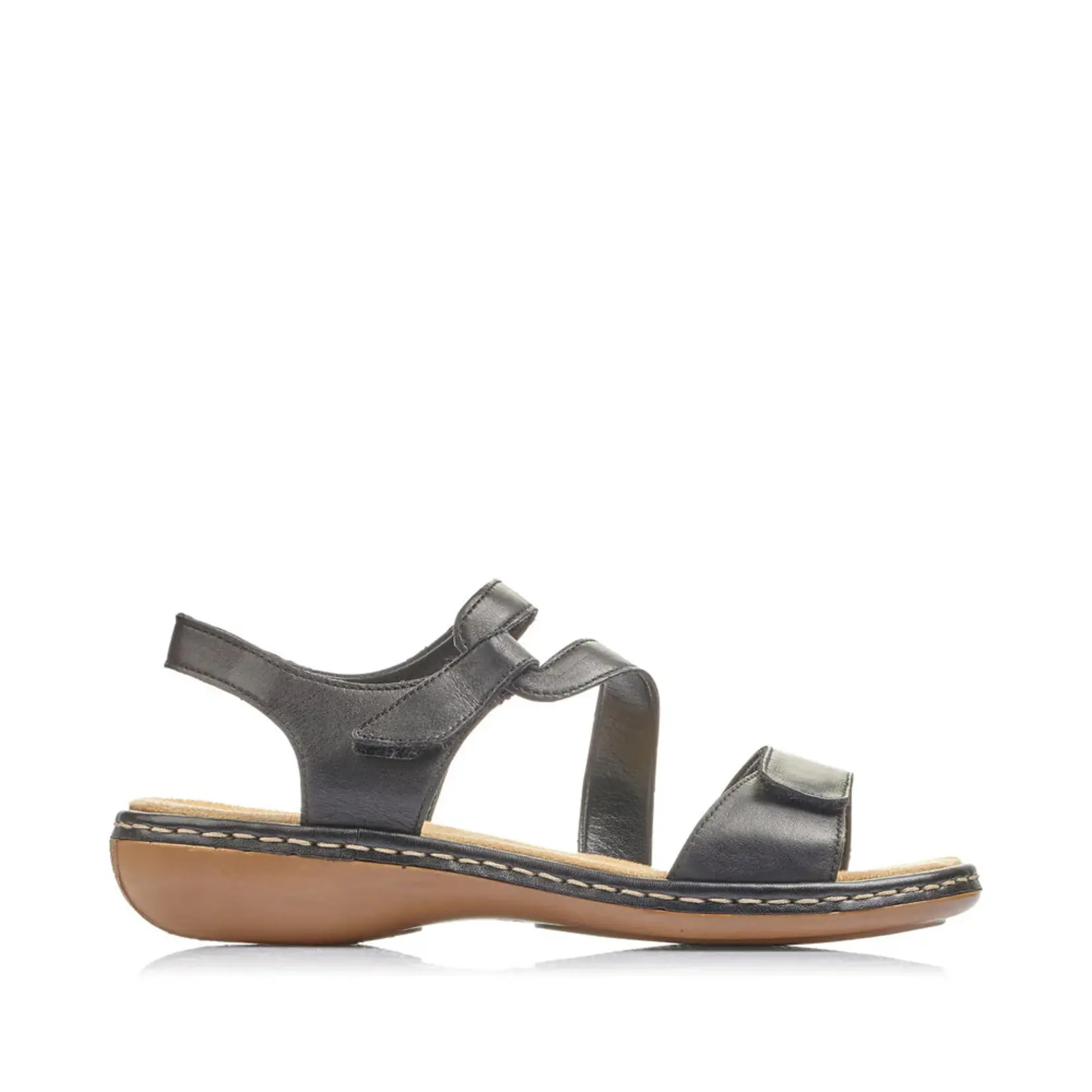 Rieker RIEKER 659C7-00 Women's Velcro Sandal