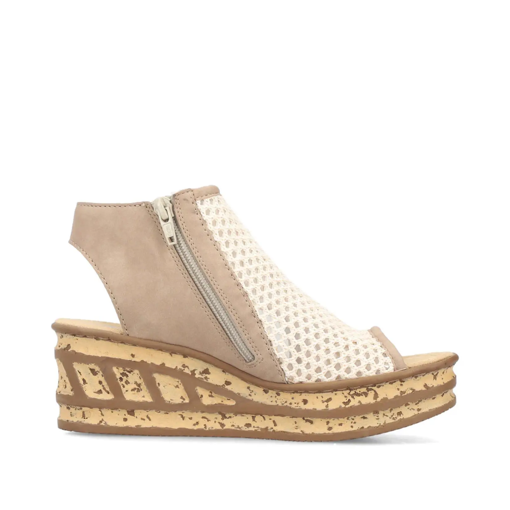 Rieker RIEKER 68180-60 Women's Chunk Wedge (Flower)