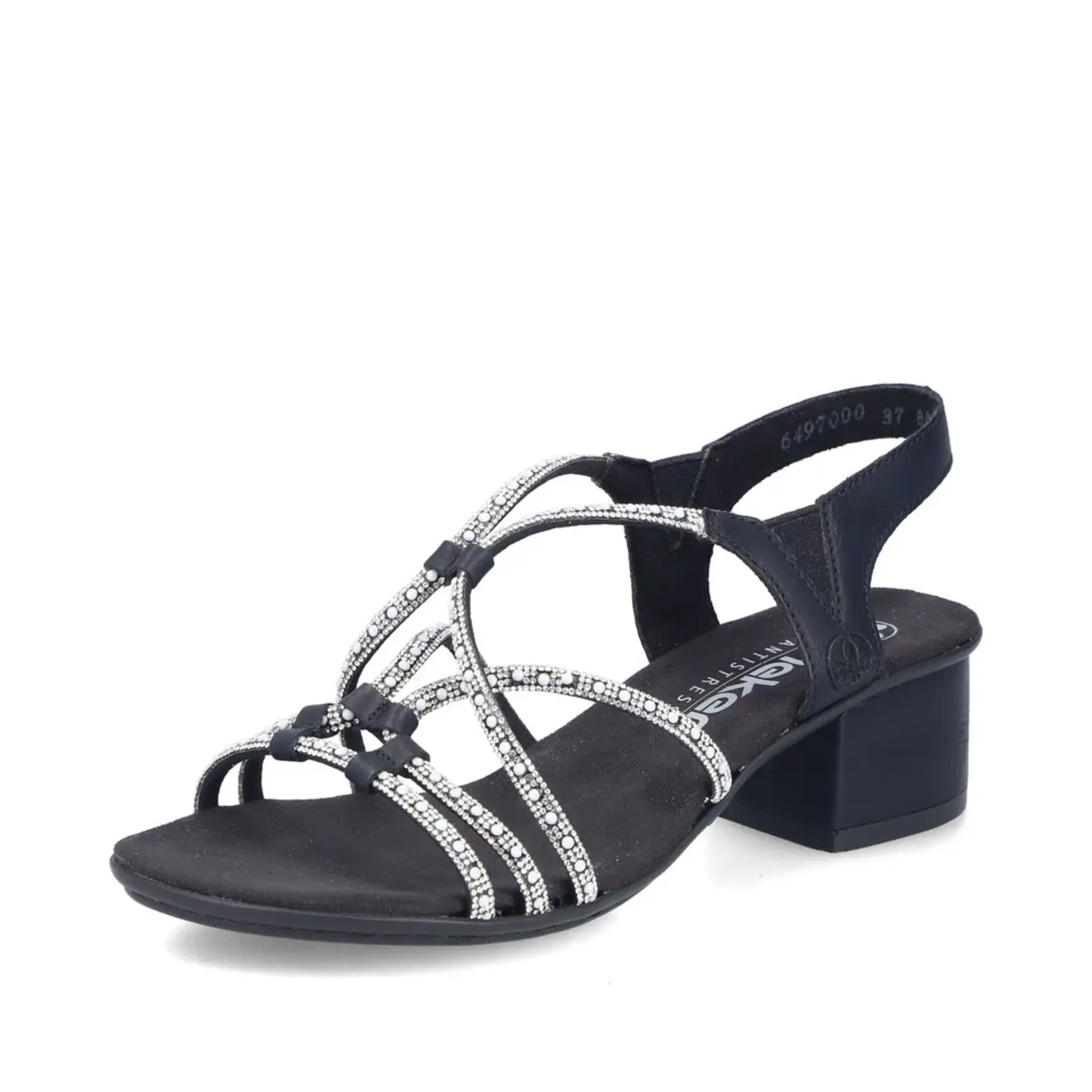 Rieker RIEKER 64970-00 Women's Sequin Dress Sandal