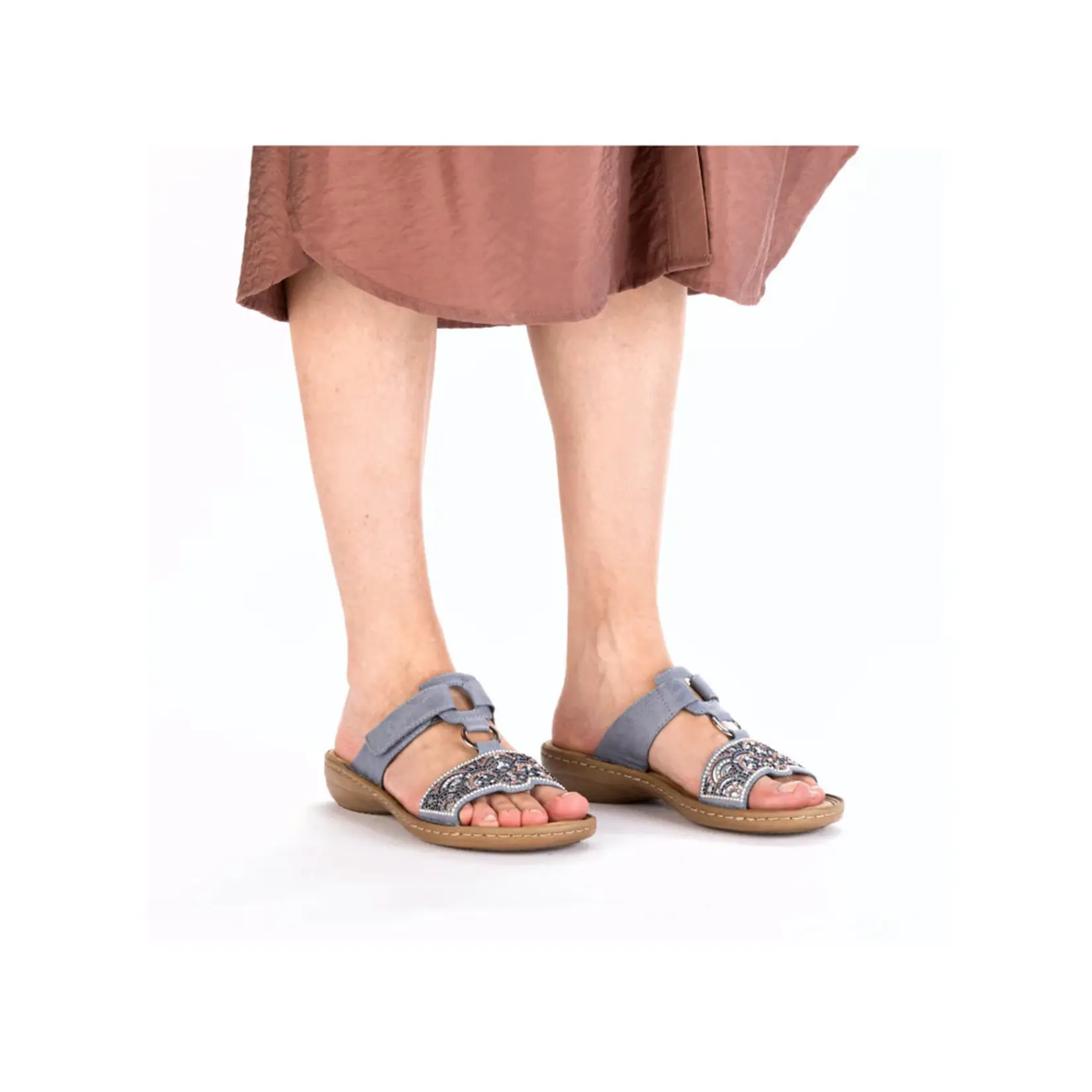 Rieker RIEKER 608K2-12 Women's Beaded Regina Slide