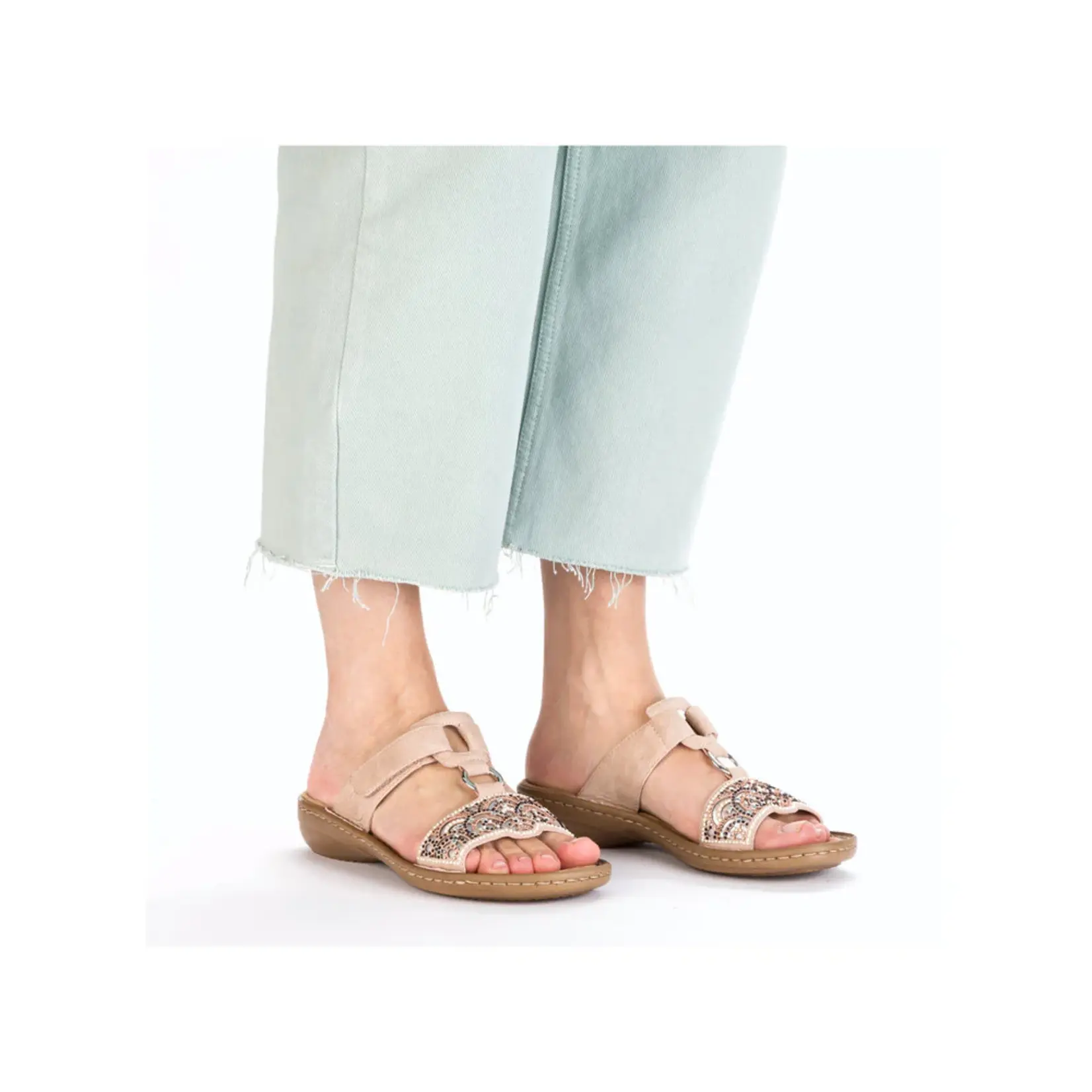 Rieker RIEKER 608K2-31 Women's Beaded Regina Slide