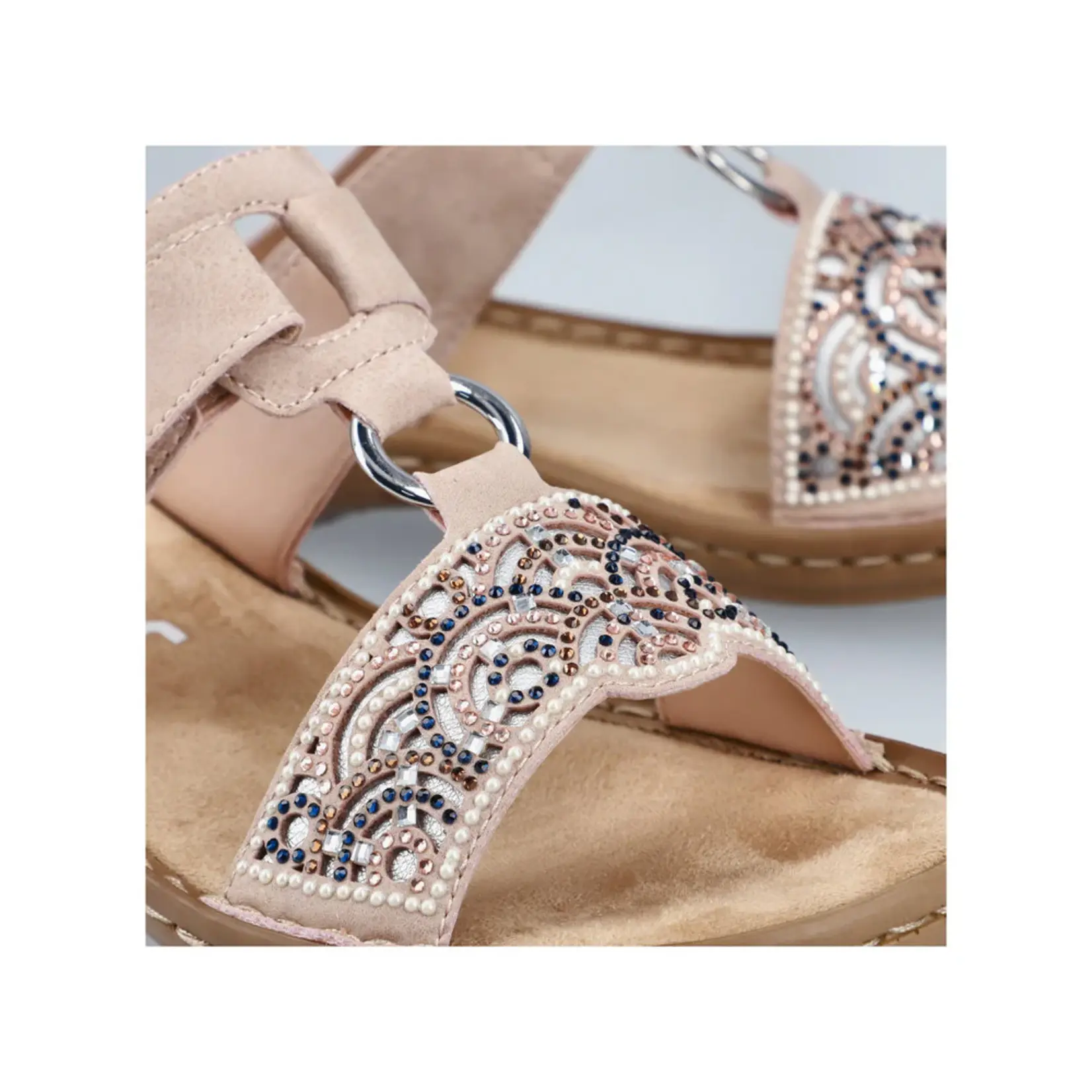 Rieker RIEKER 608K2-31 Women's Beaded Regina Slide