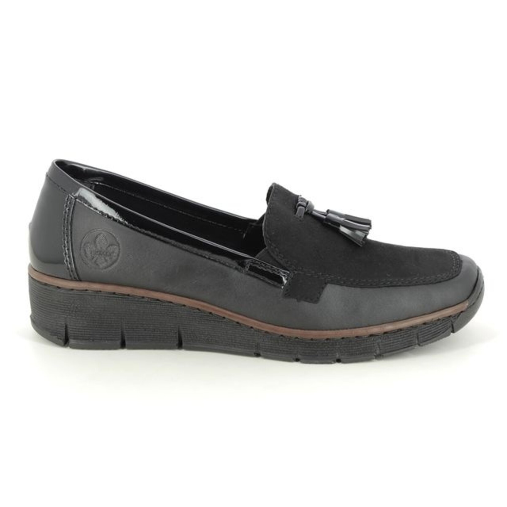 Rieker RIEKER 53771-00 Wedge Slipon (Tassel)