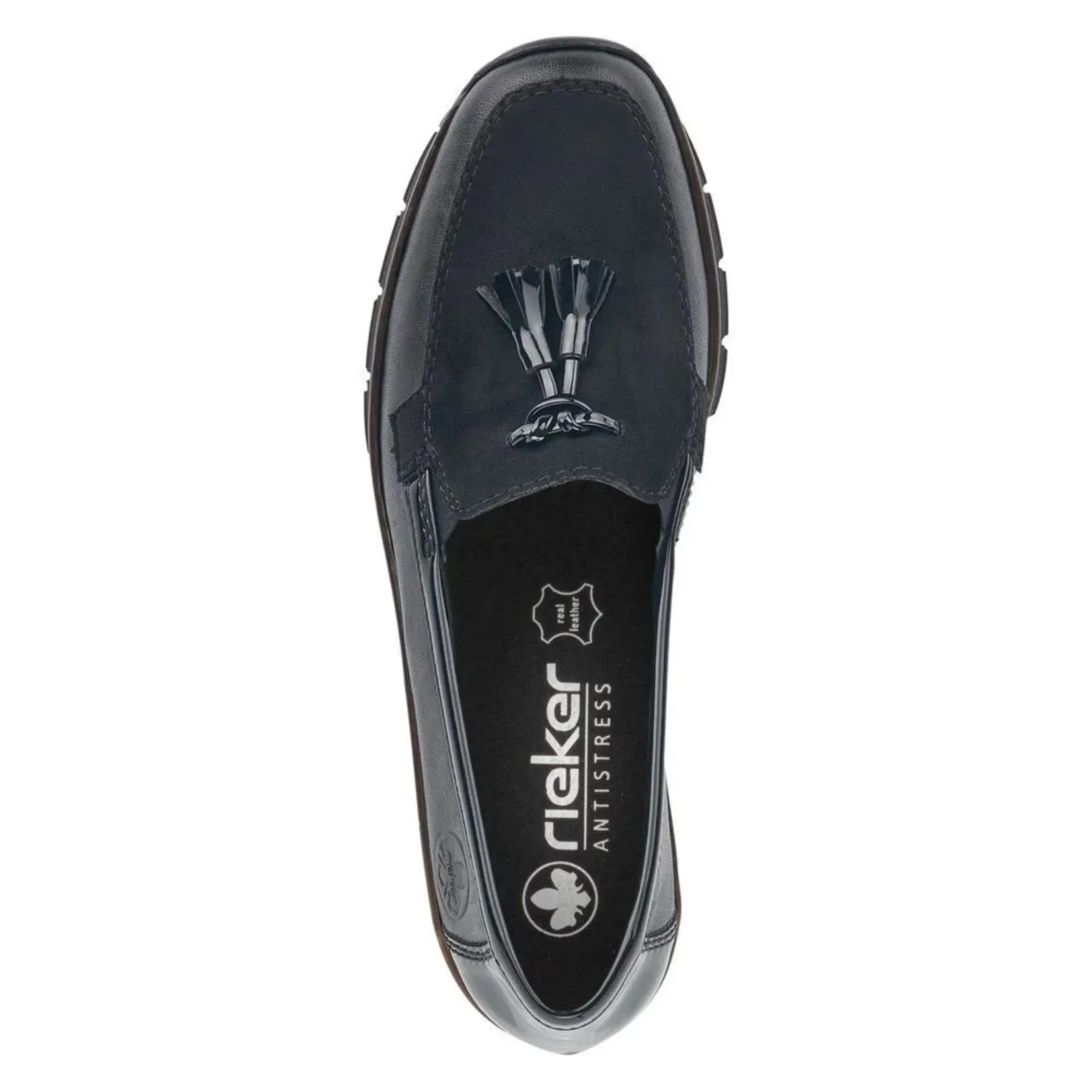 Rieker RIEKER 53771-00 Women's Wedge Slip-On (Tassel)