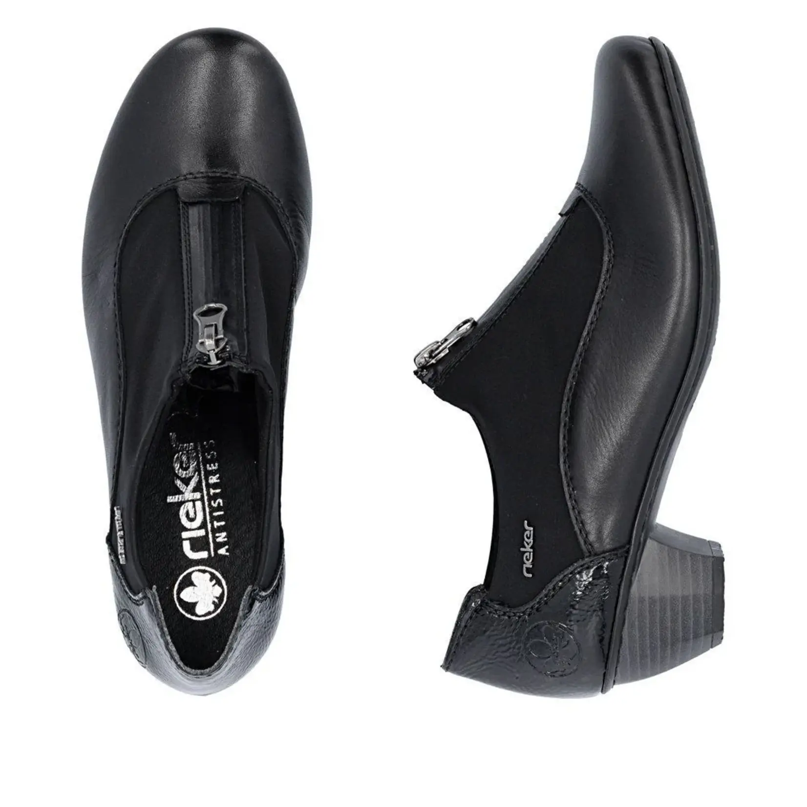 Rieker RIEKER 41765-00 Women's Mid-Heel Zip