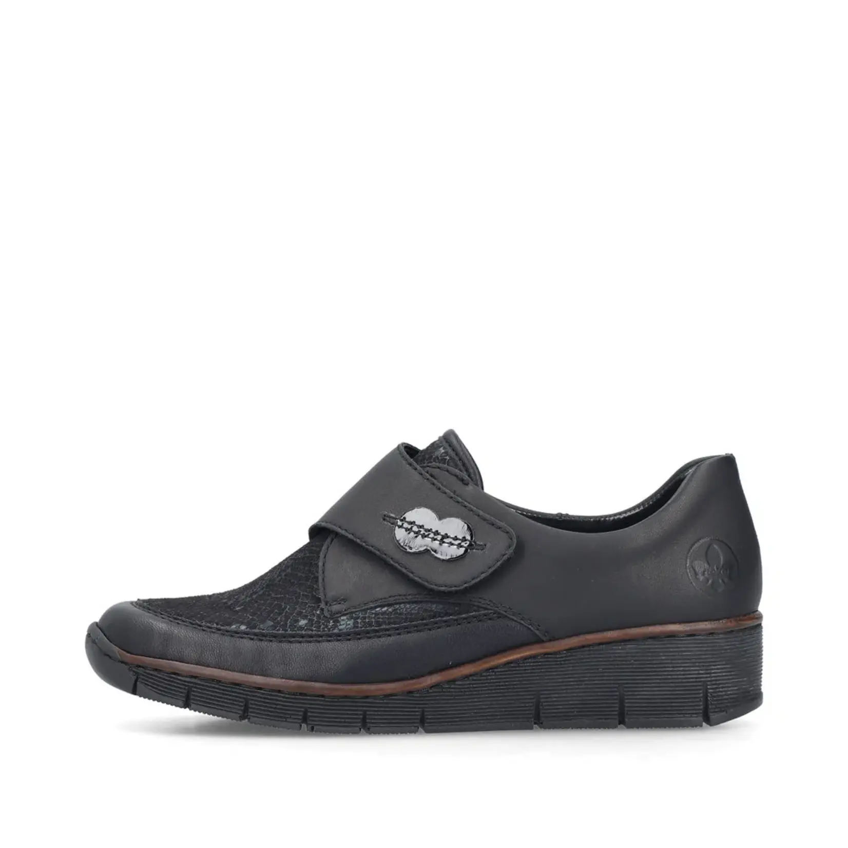 Rieker RIEKER 537C0-02 Women's Wedge Slip-On