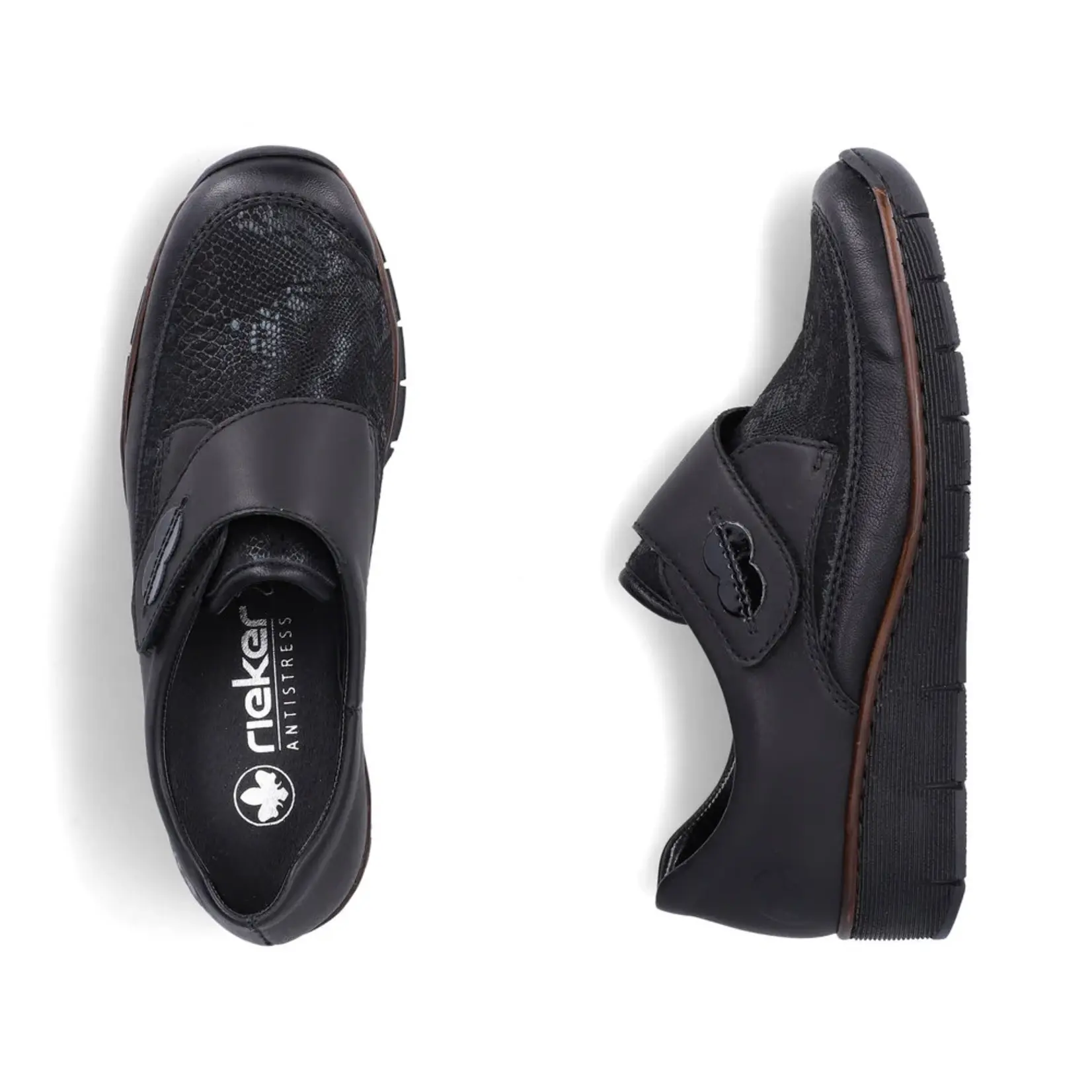 Rieker RIEKER 537C0-02 Women's Wedge Slip-On