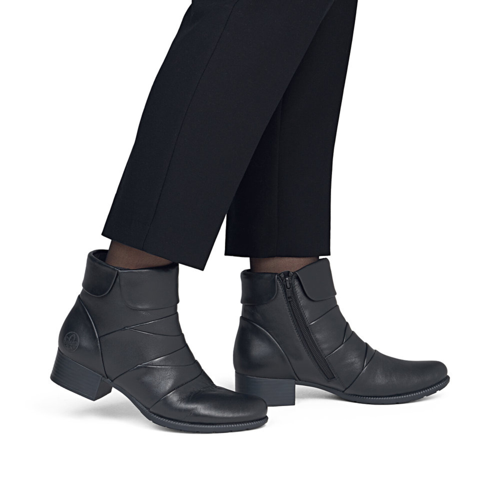Rieker RIEKER 78665-00 Women's Zipper Bootie