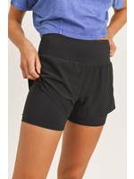 Mono B Highwaist Double-Layered Shorts  Woven - APH2980