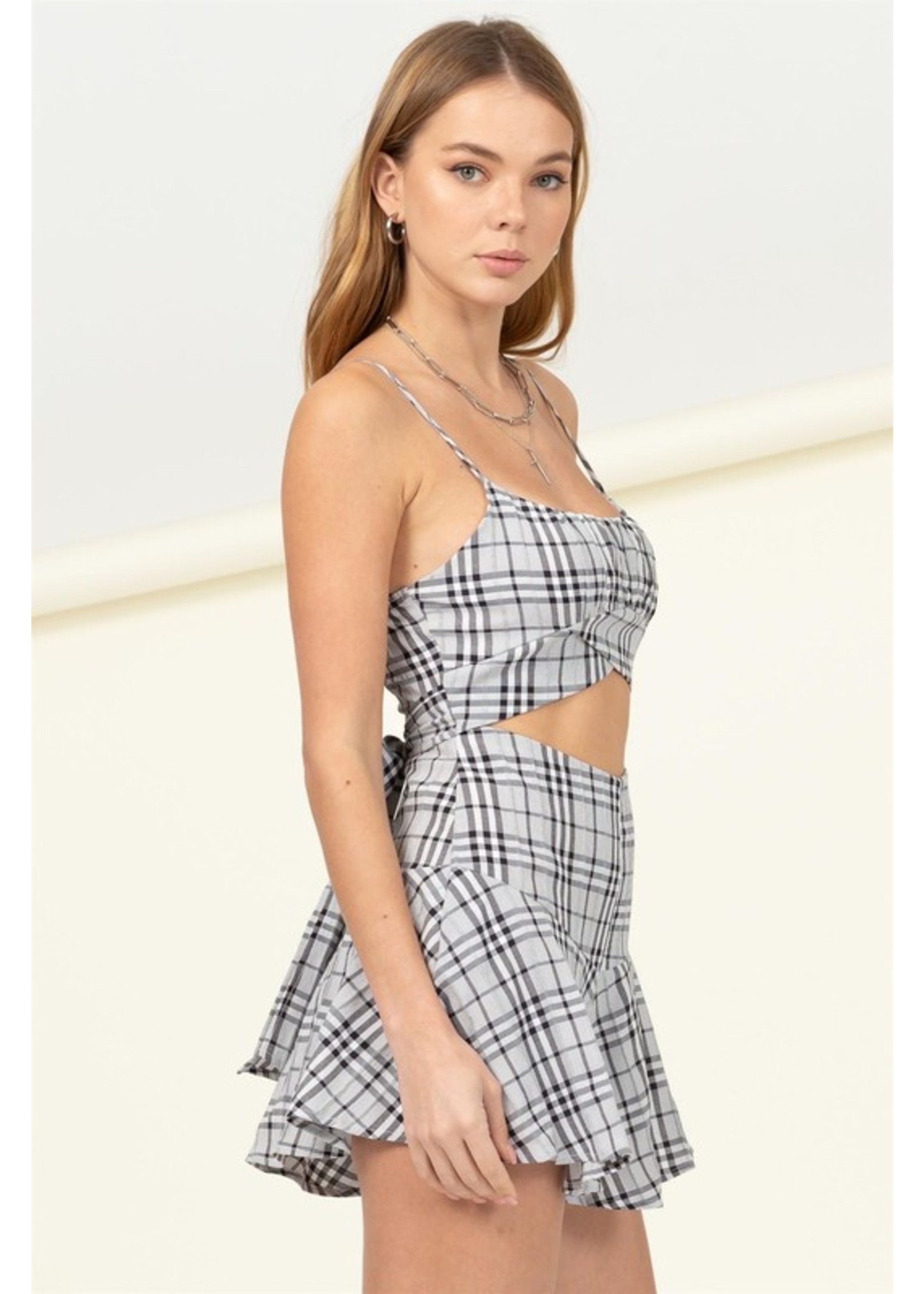 Checkered romper – Honeyandcub