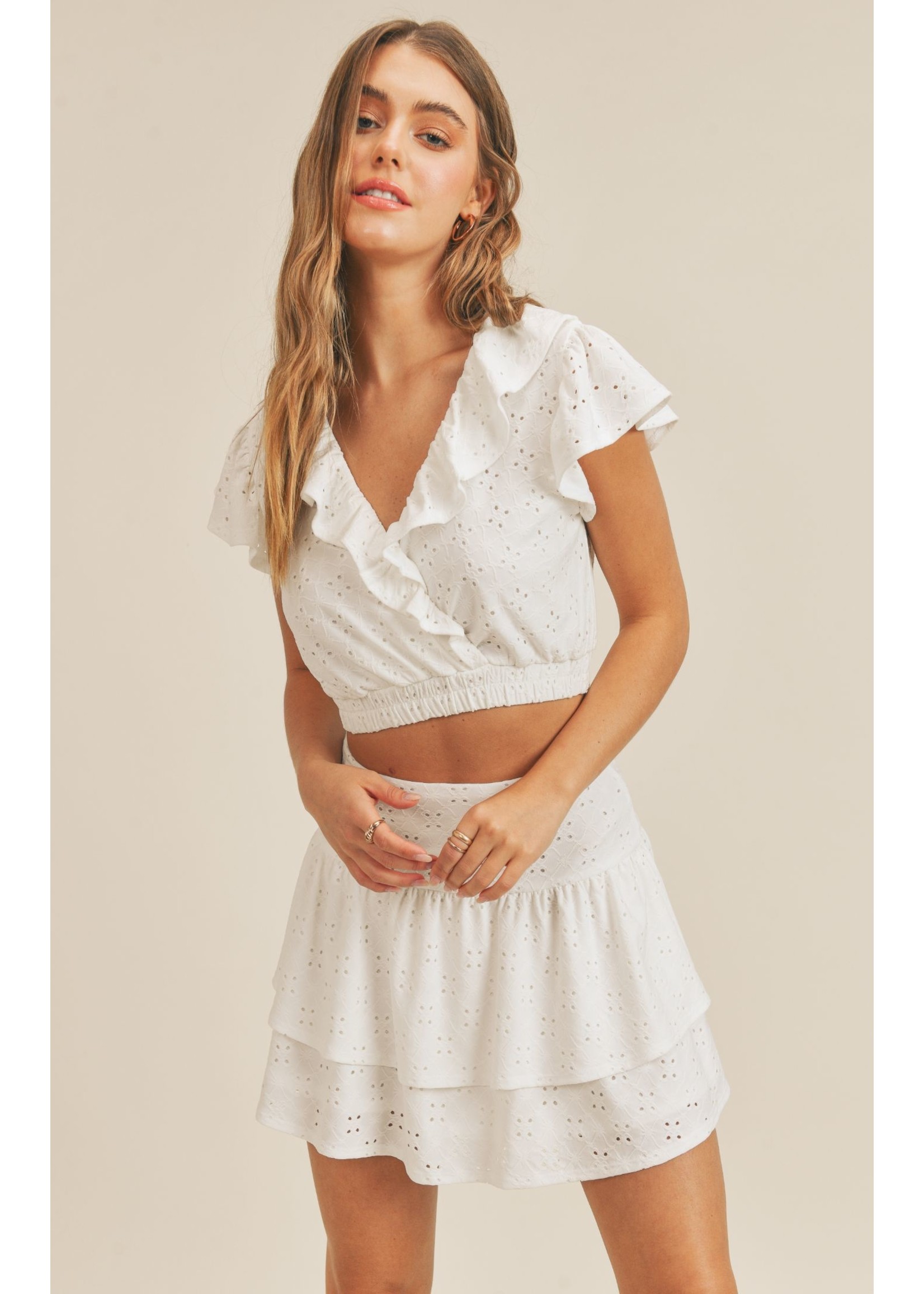 Sadie & Sage As You Are Ruffled Top - AD222260