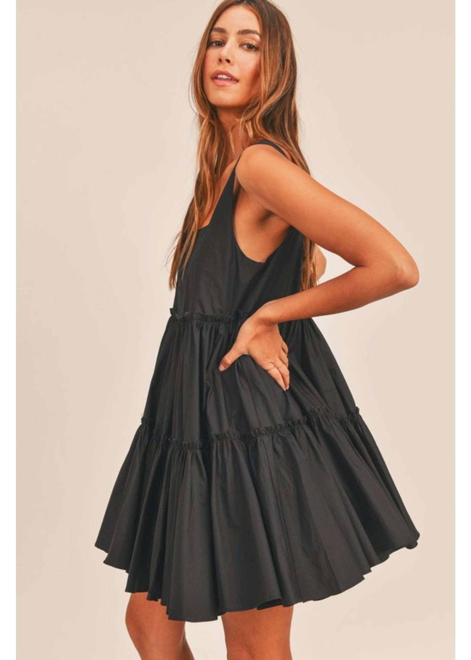 Mable Square Neckline Oversized Babydoll Dress - MD2708