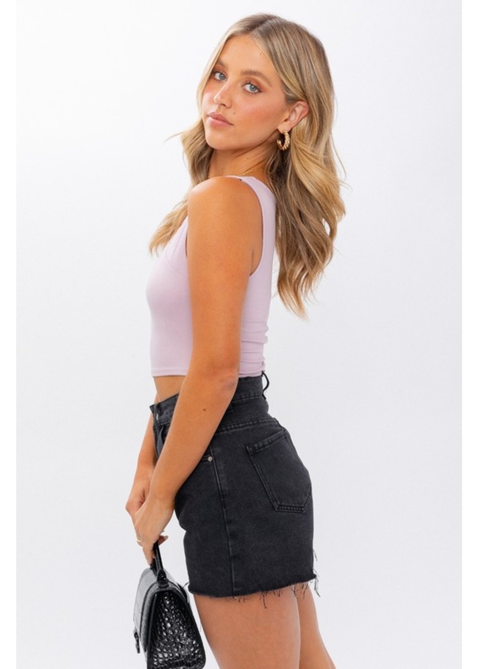 Le Lis One Side Ruched Crop Top - KT6243