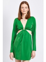 Emory Park V-Neck Long Sleeve Mini Dress - IMC7394D