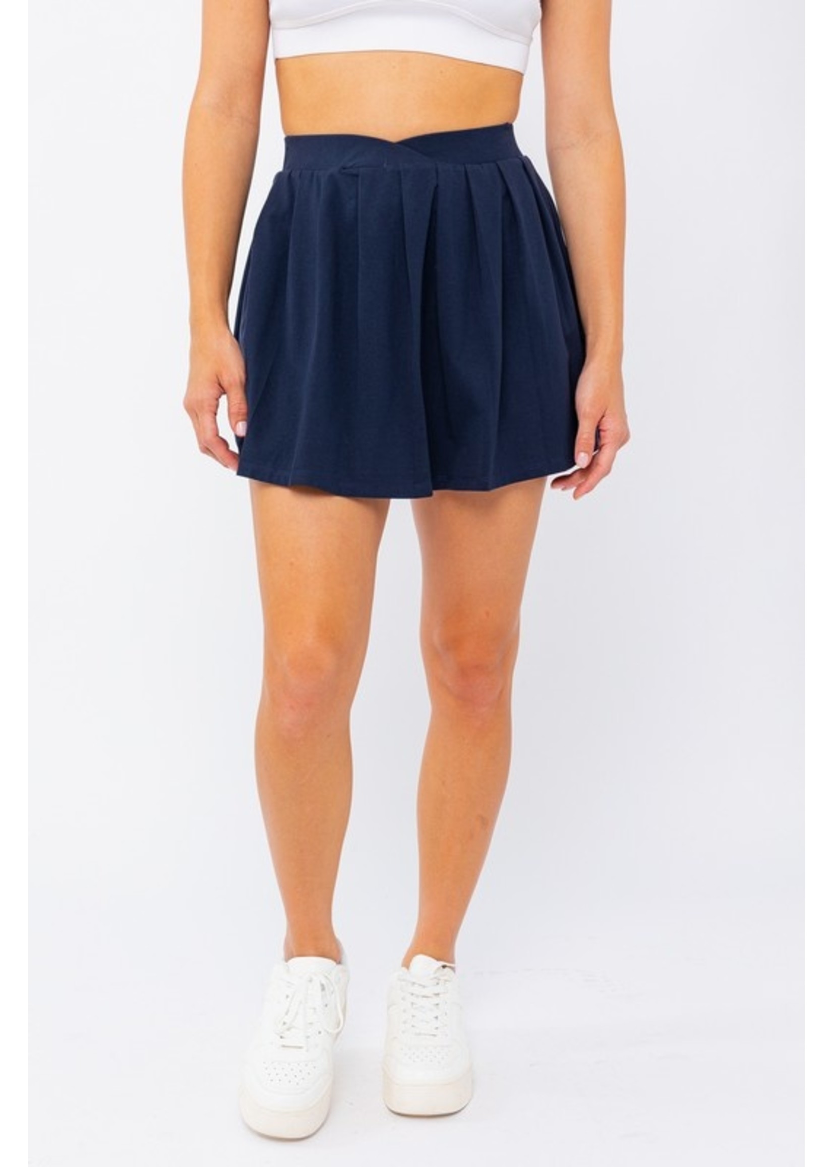 Le Lis Pleated Knit Mini Skirt - IS1866