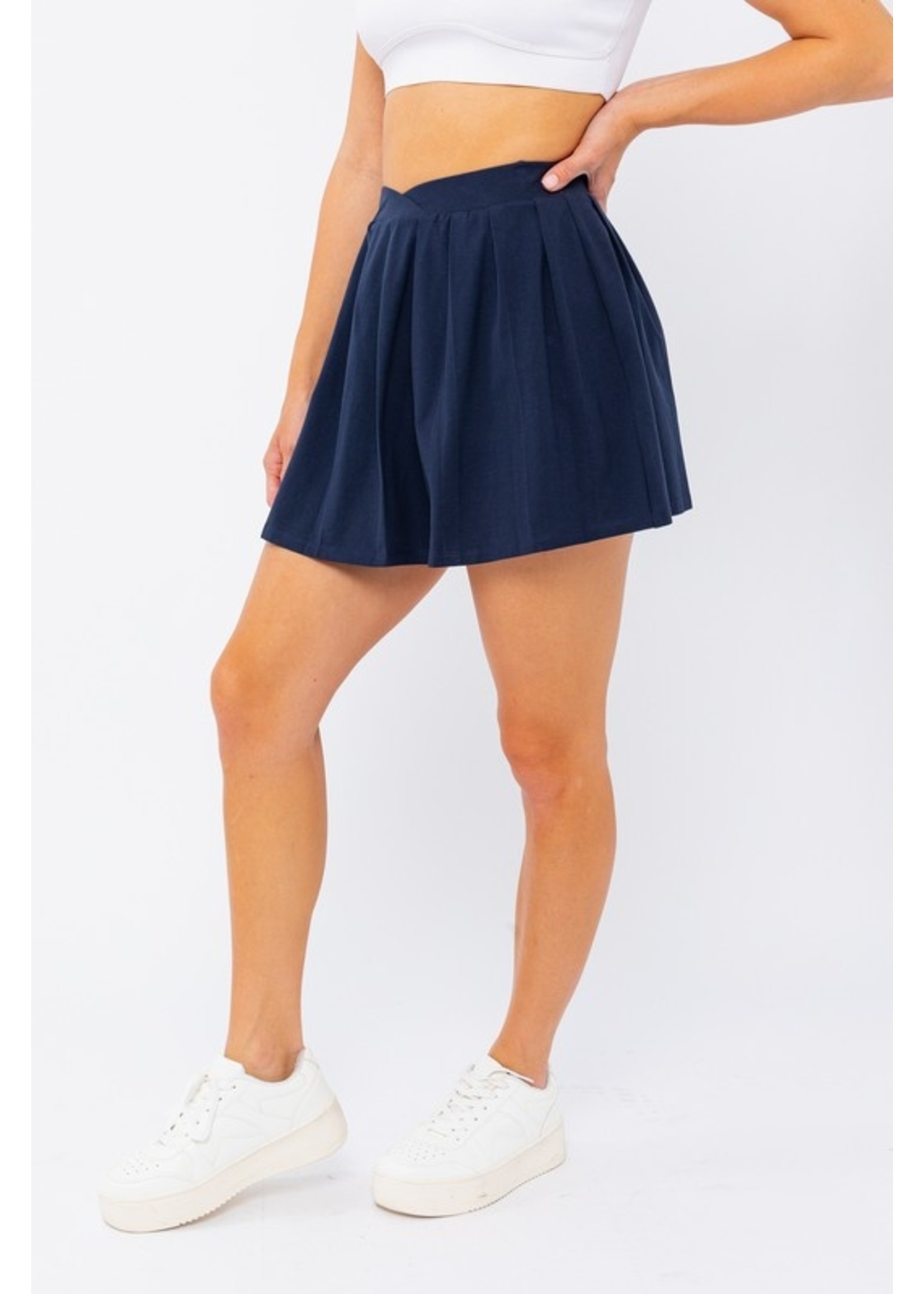 Le Lis Pleated Knit Mini Skirt - IS1866