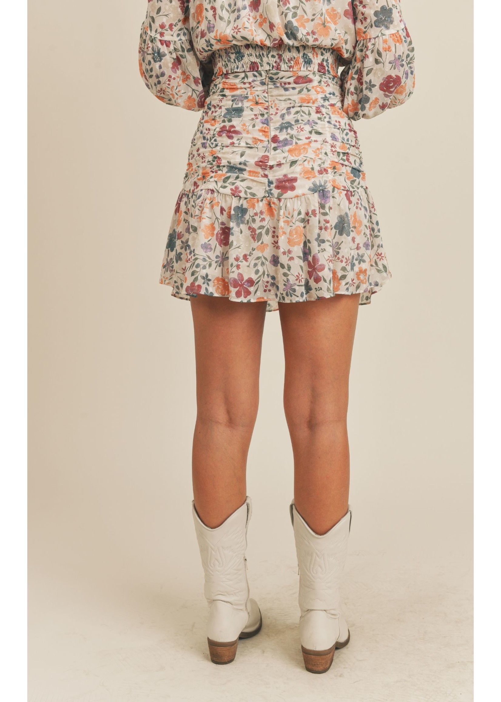 Sadie & Sage Daydreams Shirred Mini Skirt - AD361097