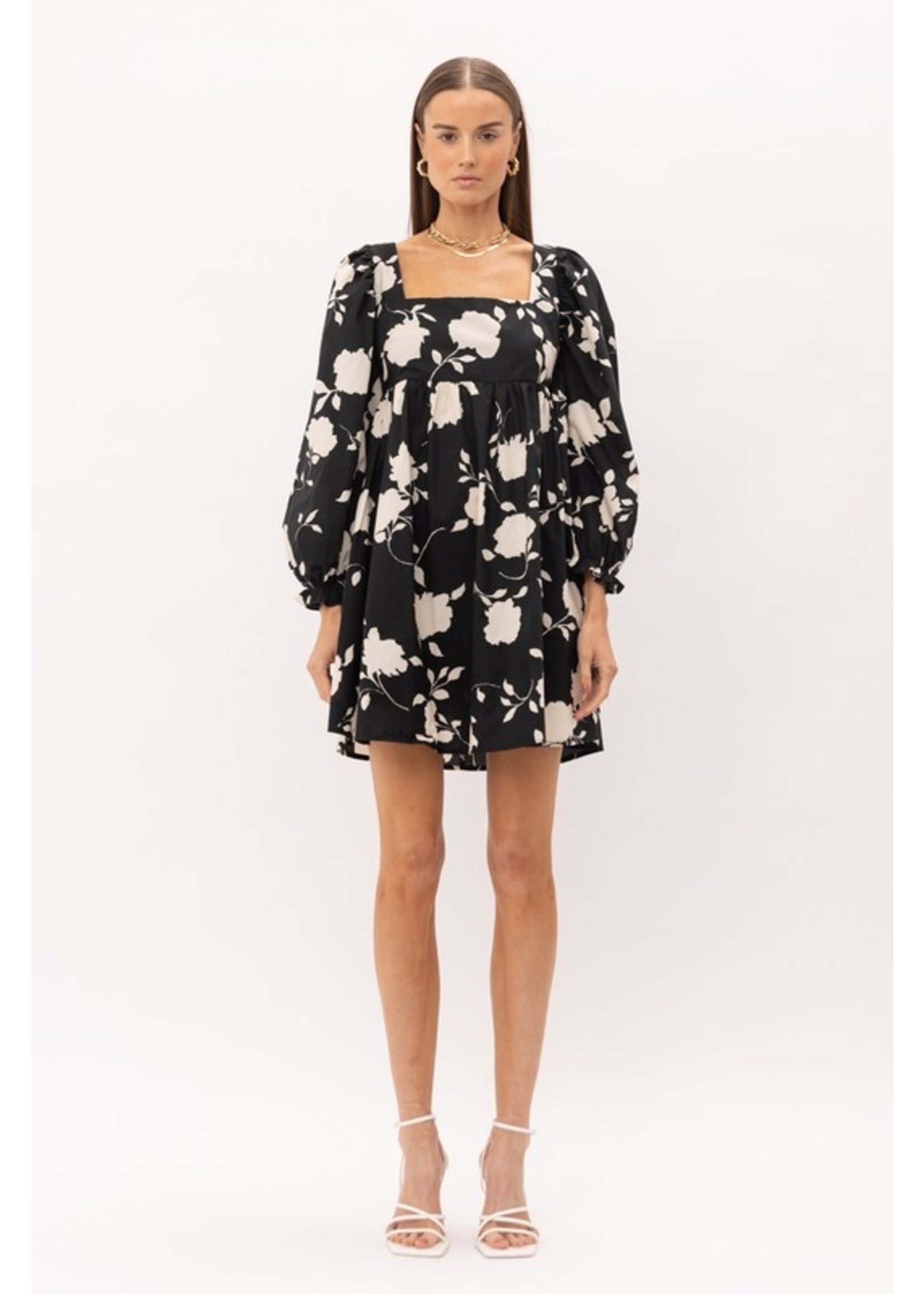 Sofie the Label Isla Black Long Sleeve Mini Dress - S1063D
