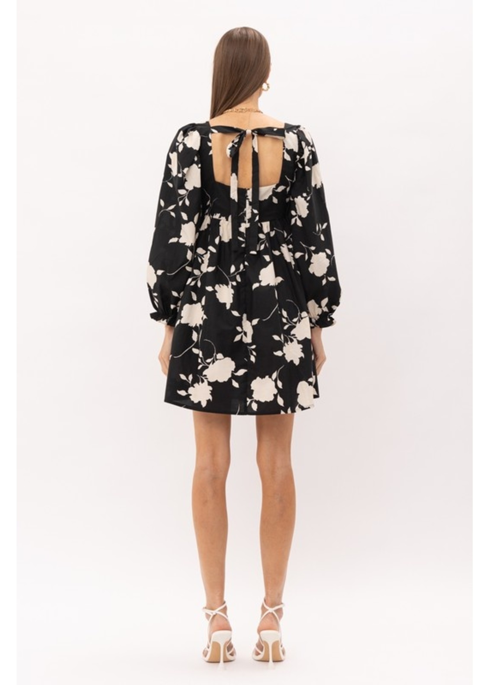 Sofie the Label Isla Black Long Sleeve Mini Dress - S1063D