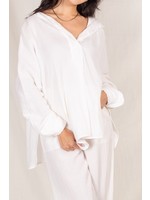 Before You Collection Hooded Long Sleeve Gauze Top - PT10300N
