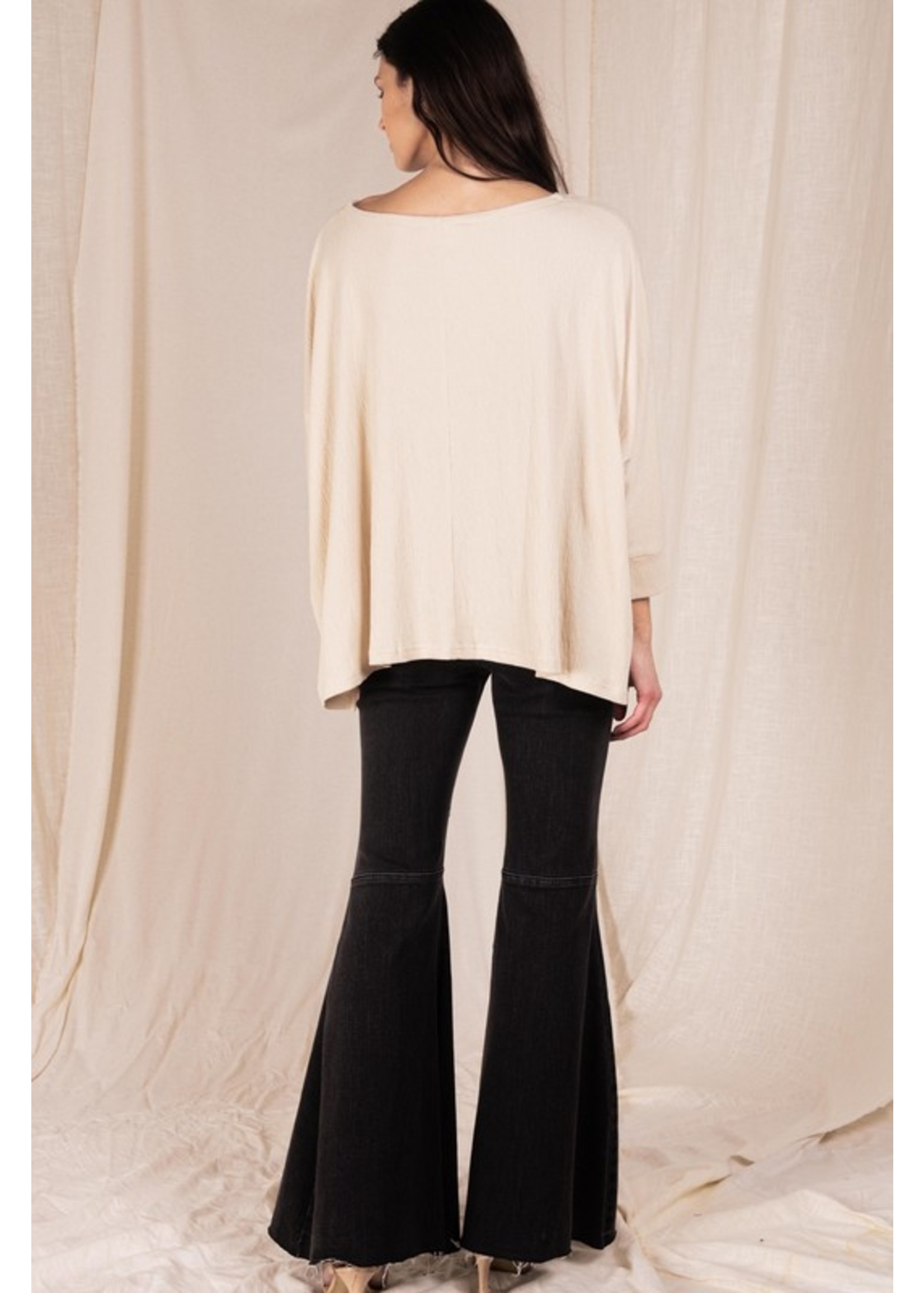 O/S Dolman Sleeve Top Knit