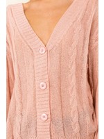 On You Button Up Sweater With V Neck - ES1245