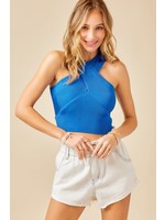 Day+Moon Cross Neck Cropped Knit - A1728