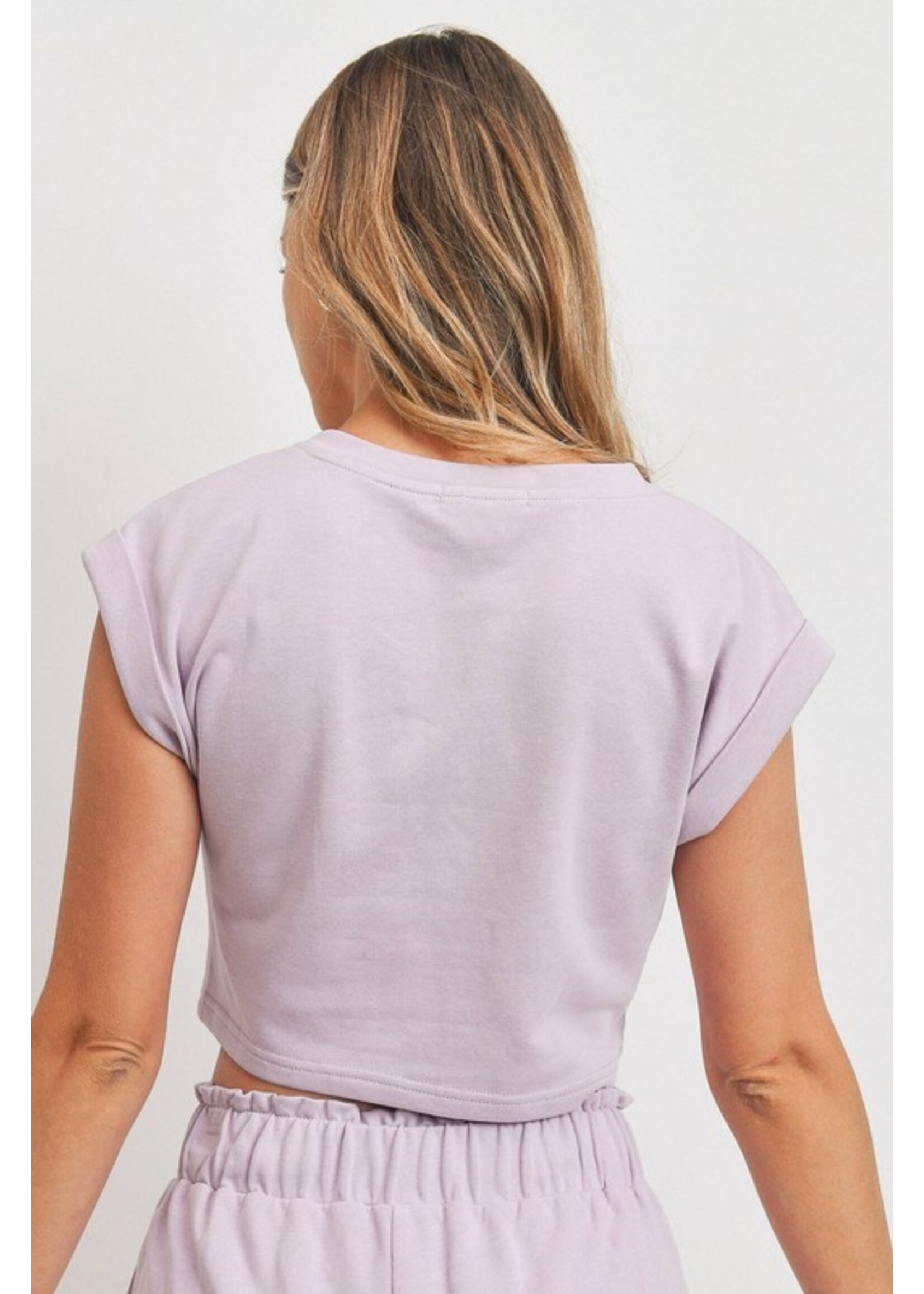 Paper Crane Round Neck Short Sleeve Shirt  - C12608A
