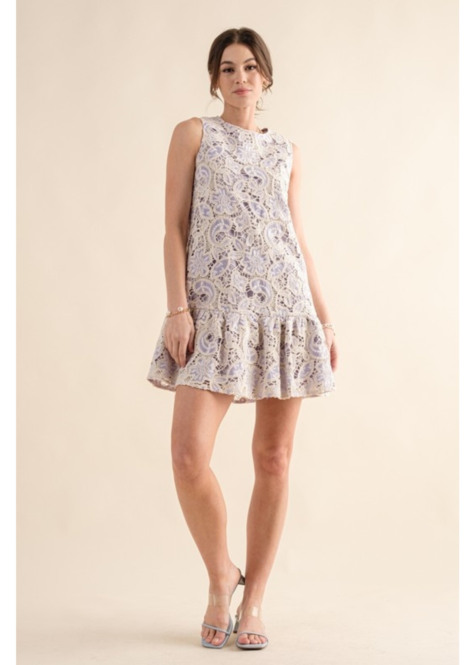 Just me top lace mini dress