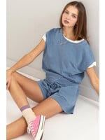 HYFVE Knit Matching Top and Shorts Set - DZ24A883-SET